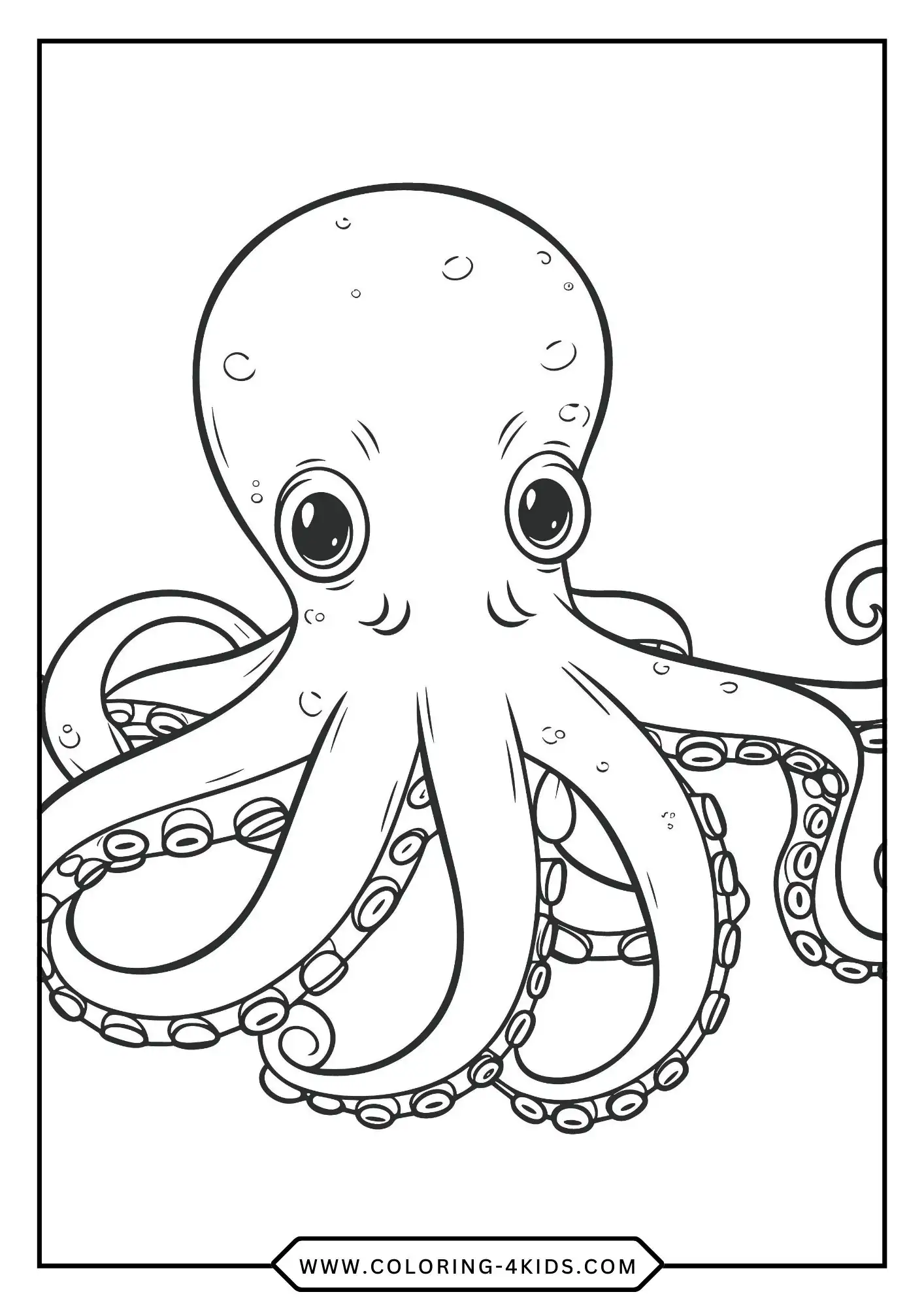 Octopus Coloring Pages coloring page for kids