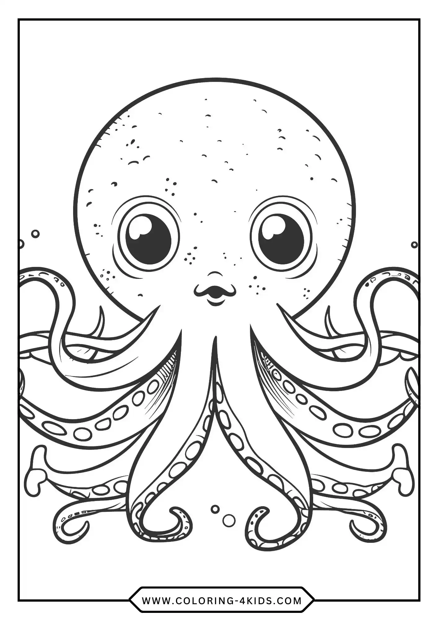 Free Octopus Coloring Pages coloring page for kids