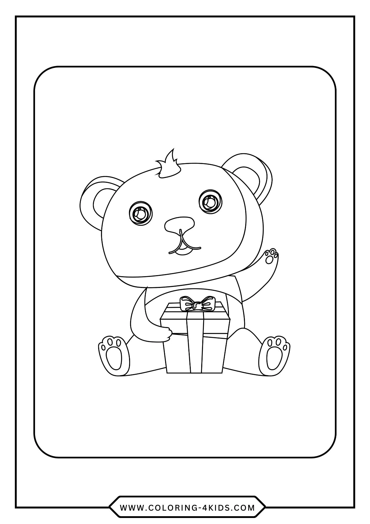 Free Panda Coloring Pages coloring page for kids