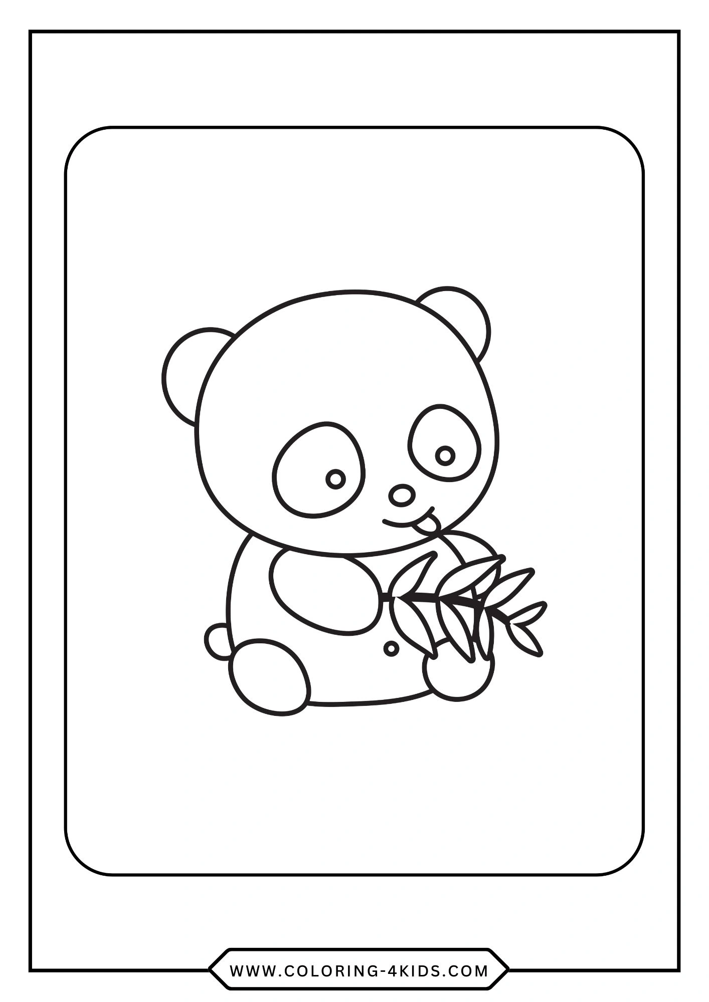 Panda Coloring Pages coloring page for kids