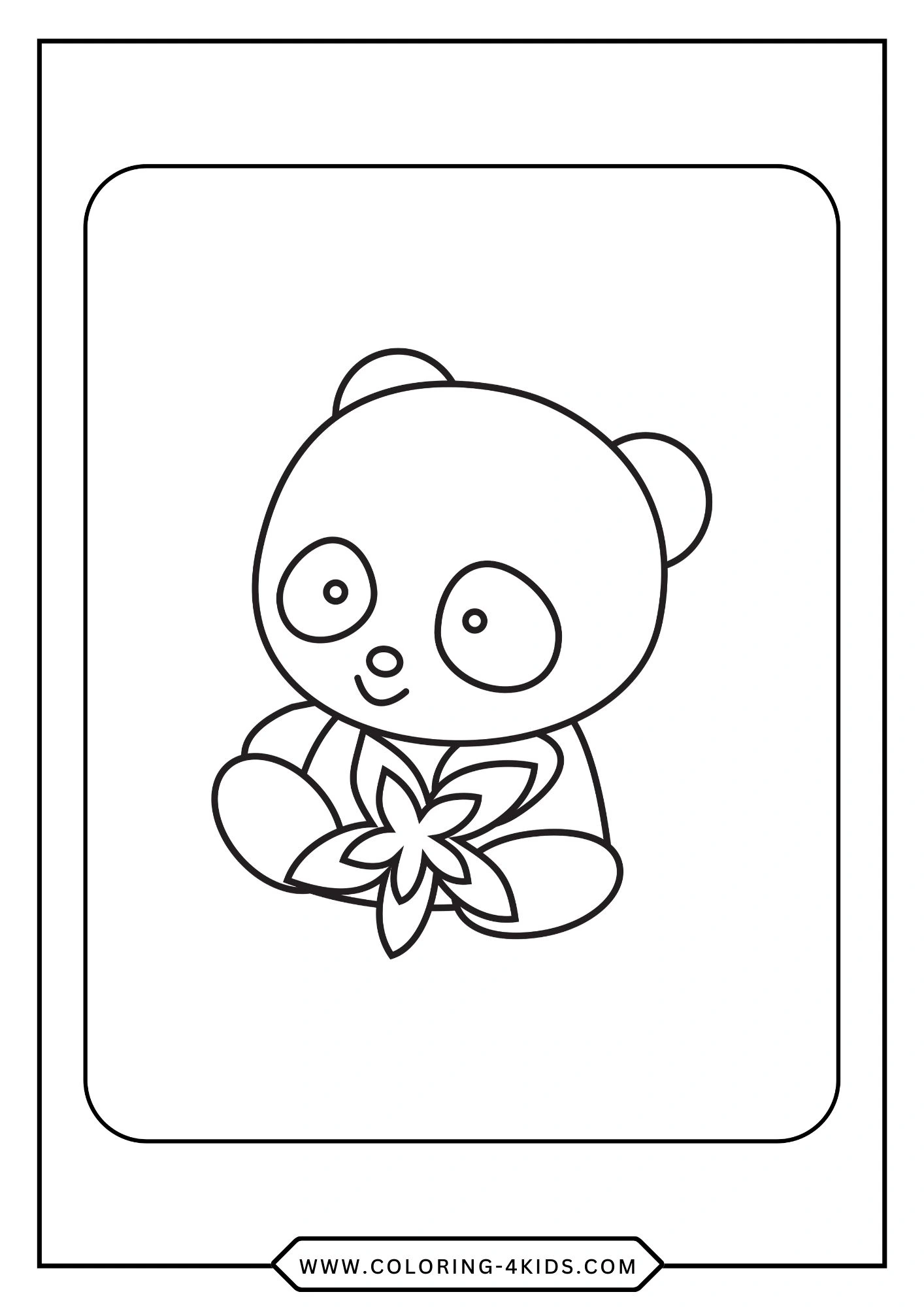 Printable Panda Coloring Pages coloring page for kids