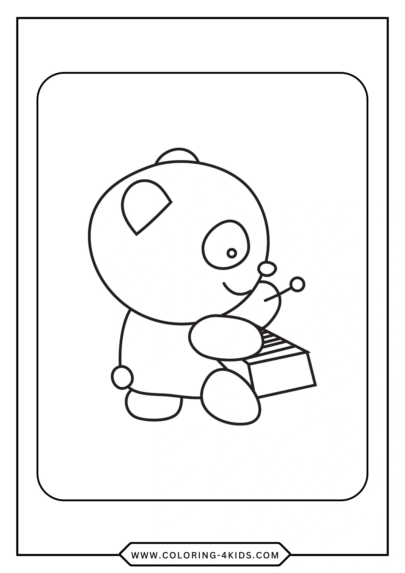 Free Panda Coloring Pages coloring page for kids