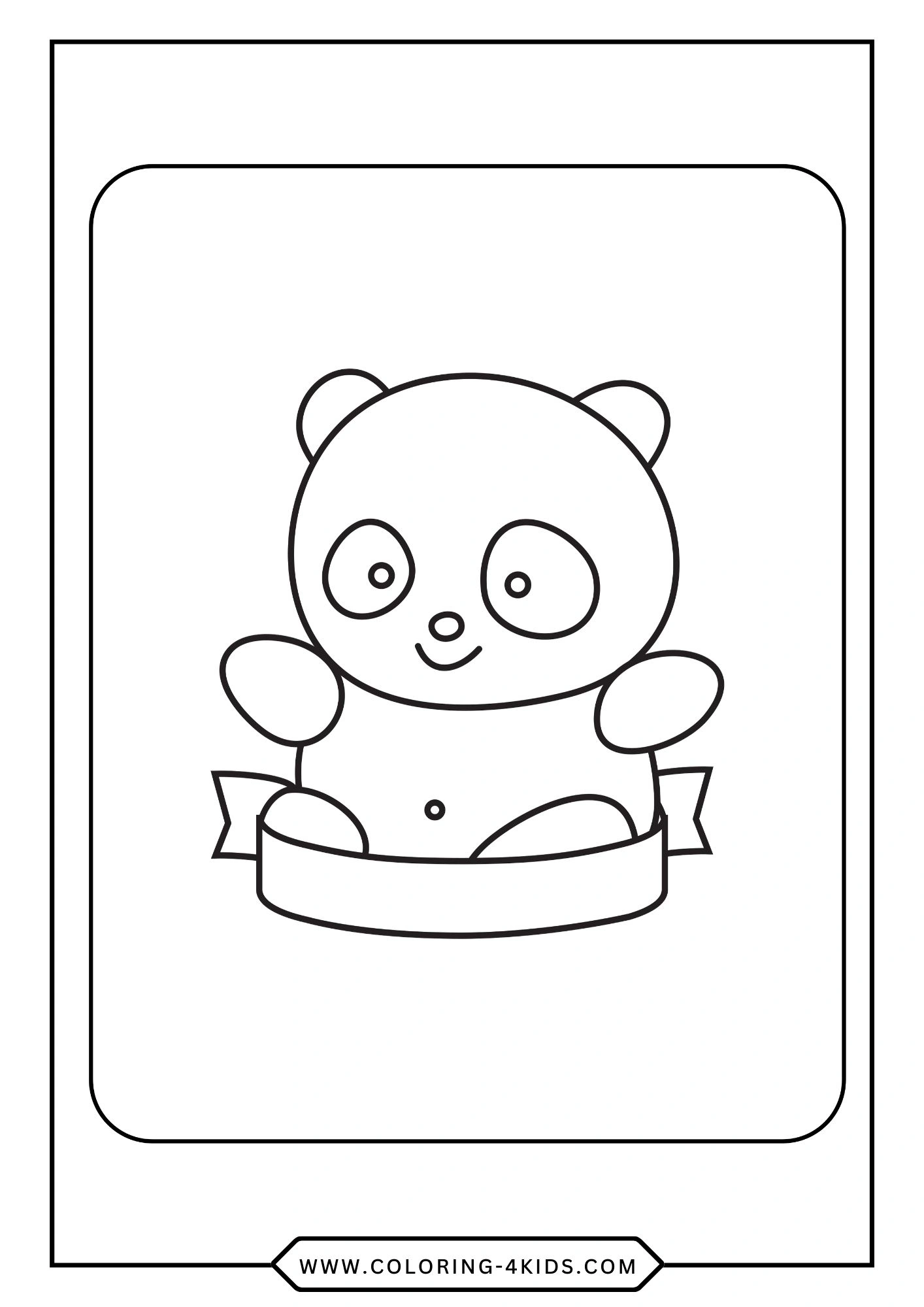 Panda Coloring Pages coloring page for kids