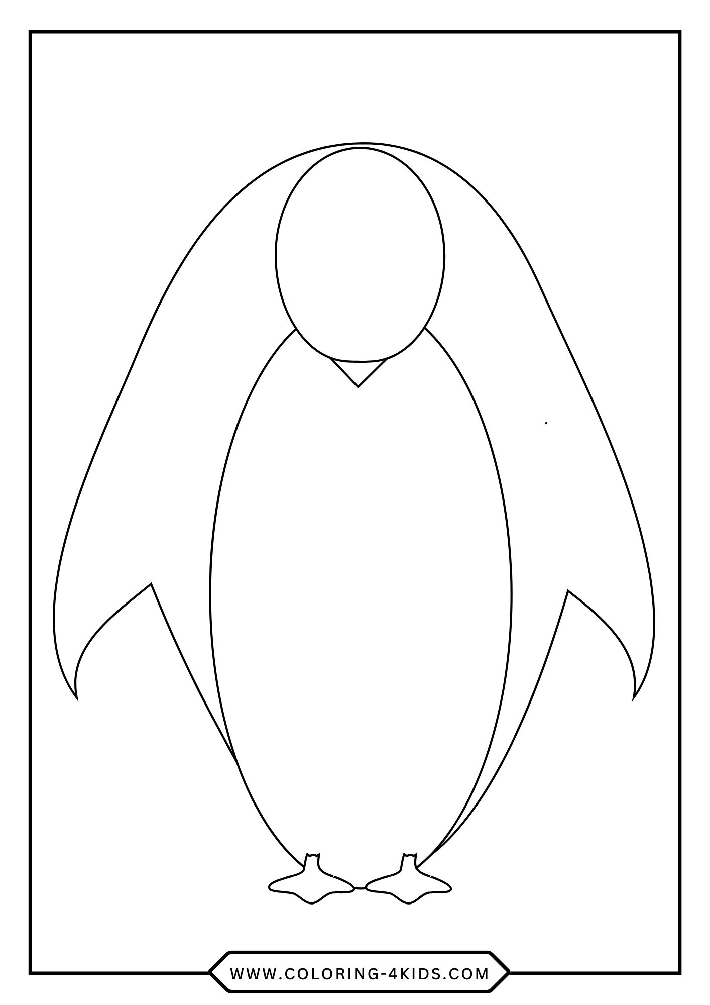 Penguin Coloring Pages coloring page for kids