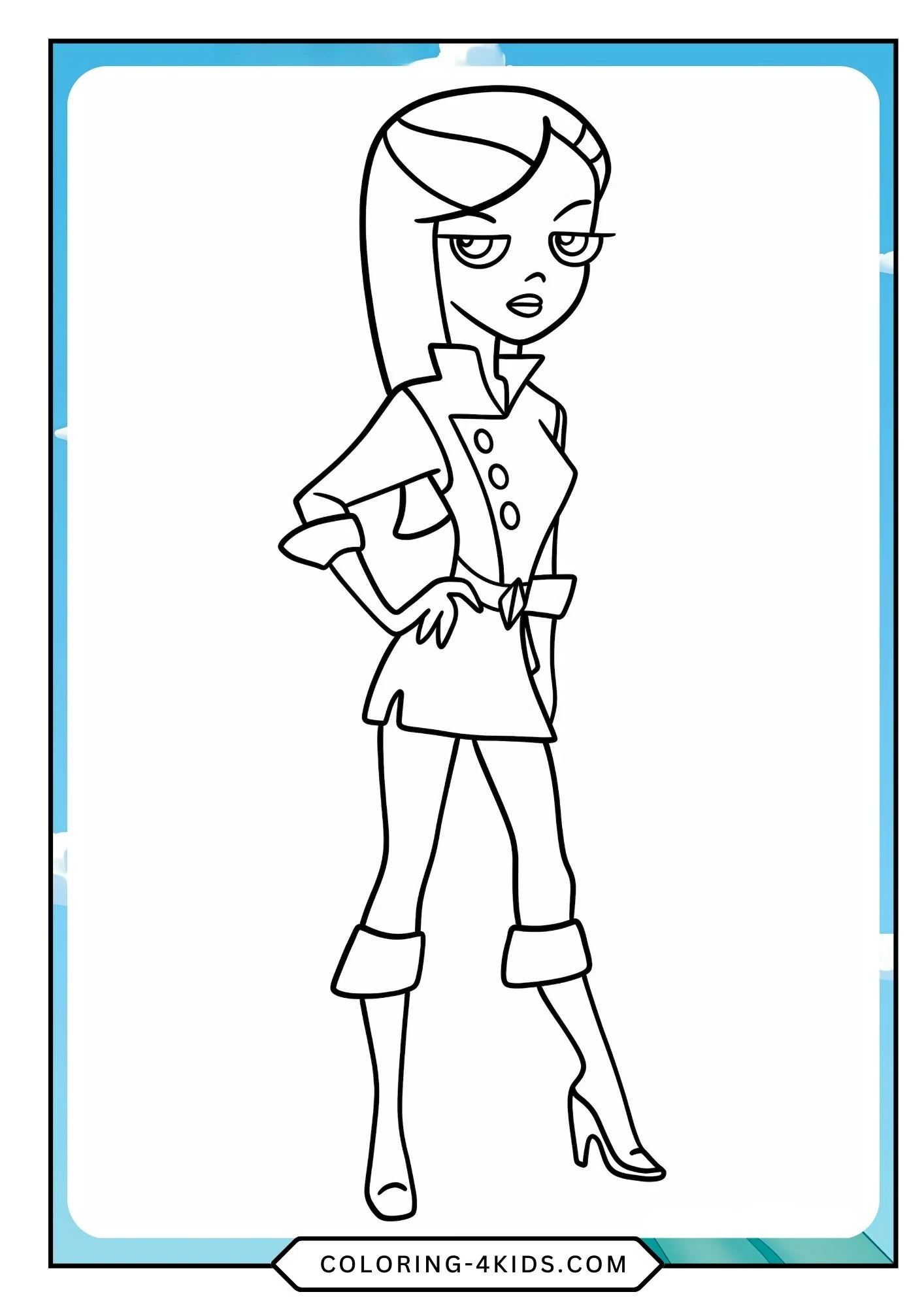 Printable Phineas Ferb Coloring Pages coloring page for kids