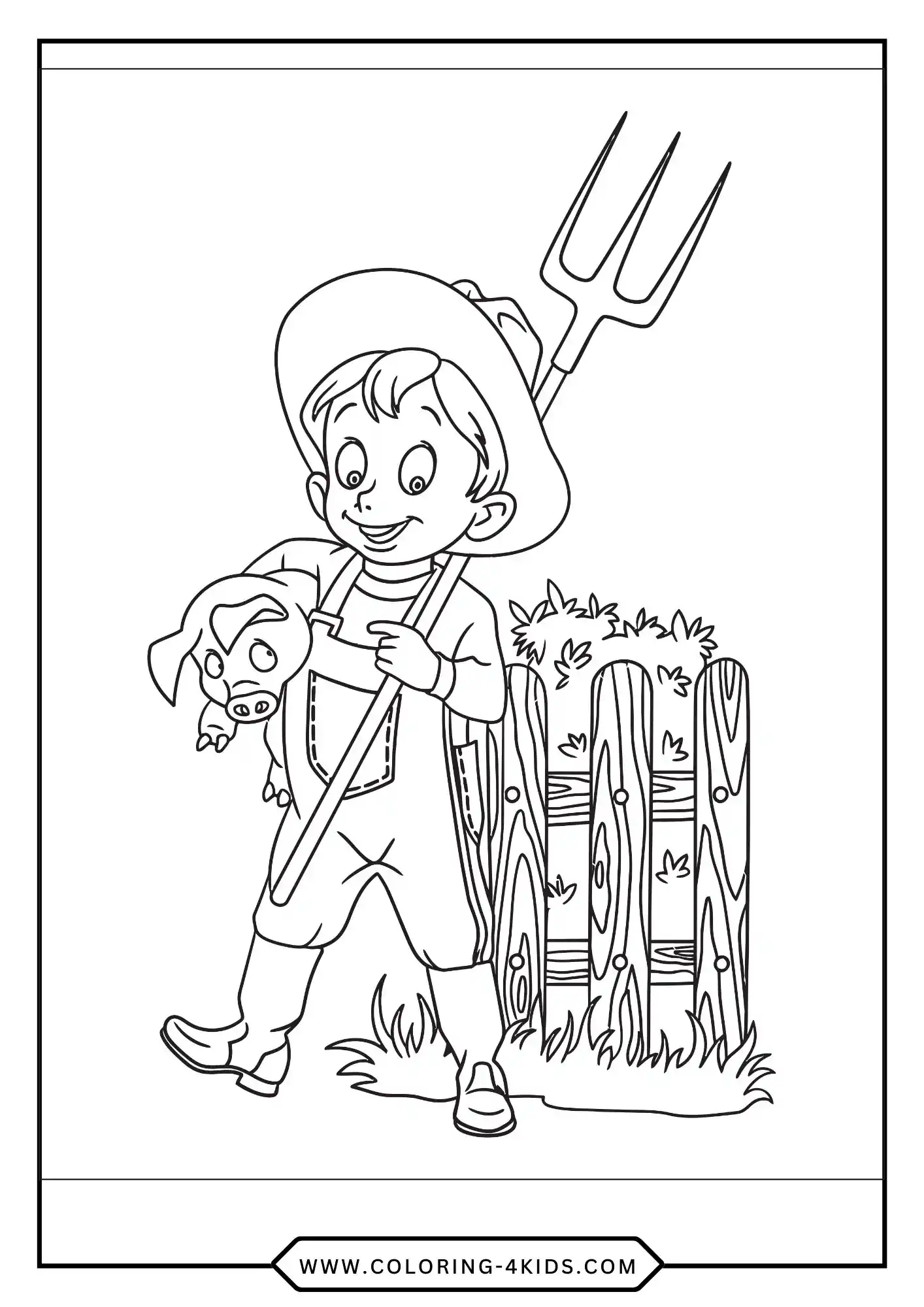 Pig Coloring Pages coloring page for kids