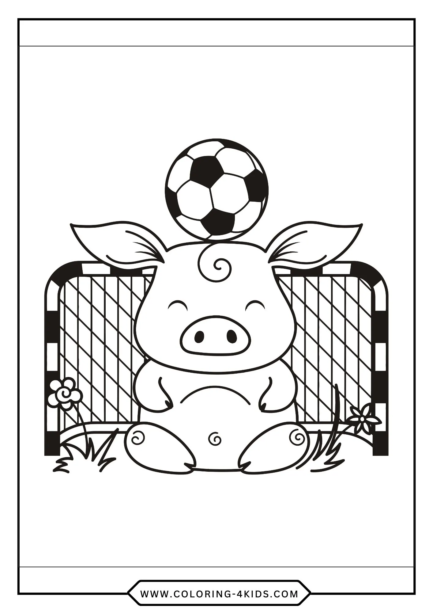 Free Pig Coloring Pages coloring page for kids