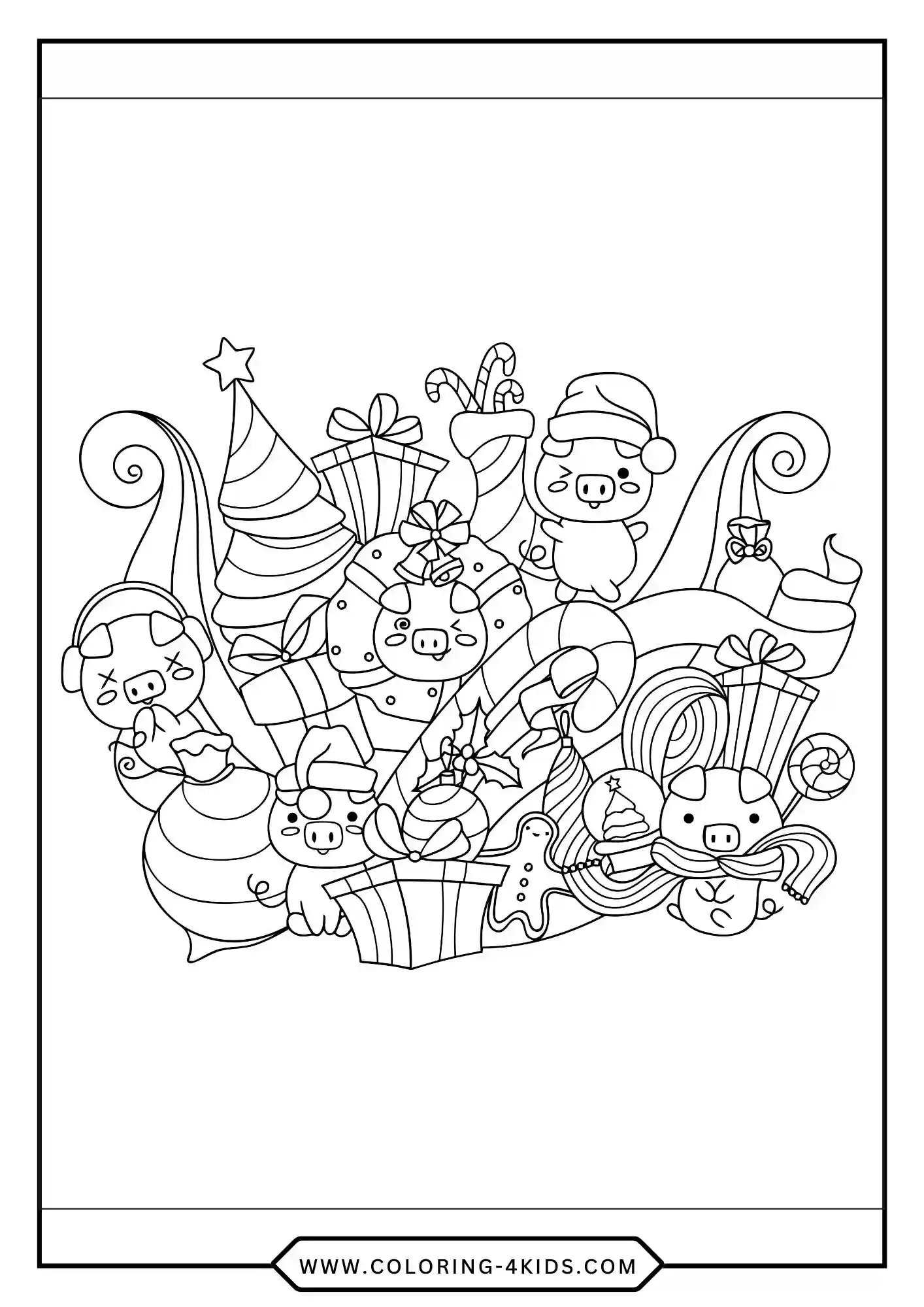 Pig Coloring Pages coloring page for kids