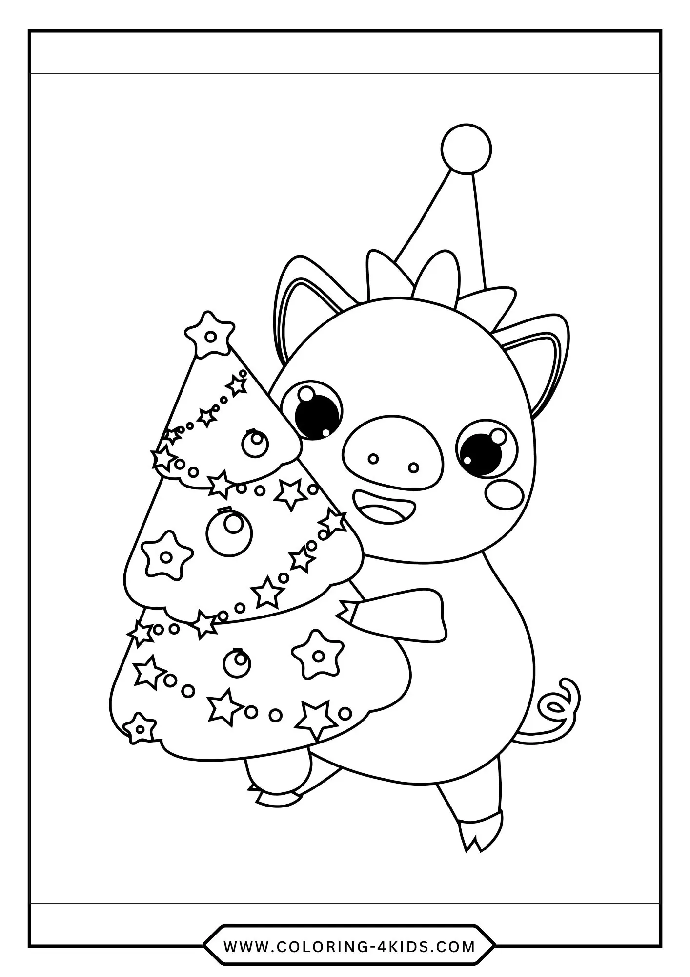 Printable Pig Coloring Pages coloring page for kids