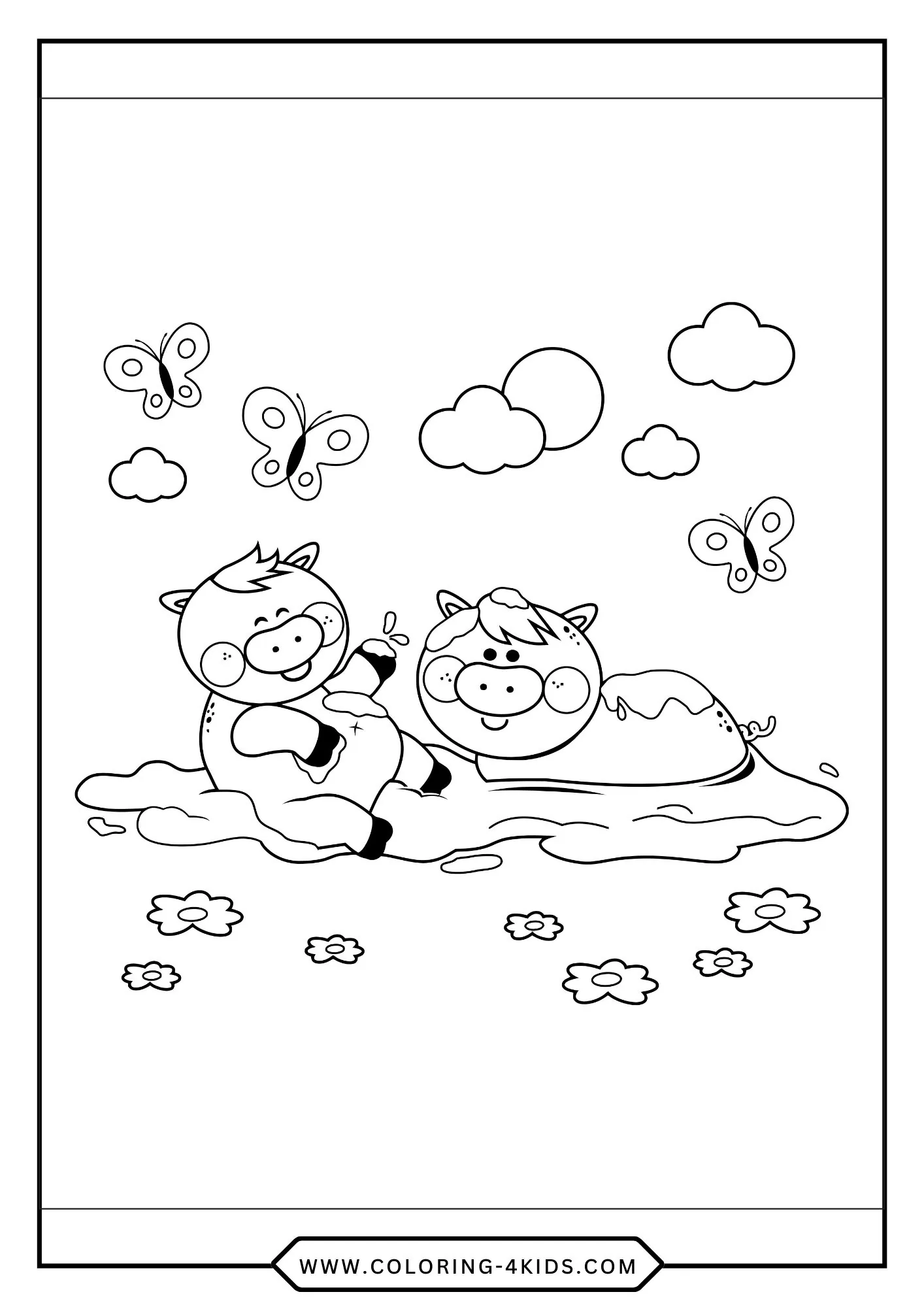 Pig Coloring Pages coloring page for kids