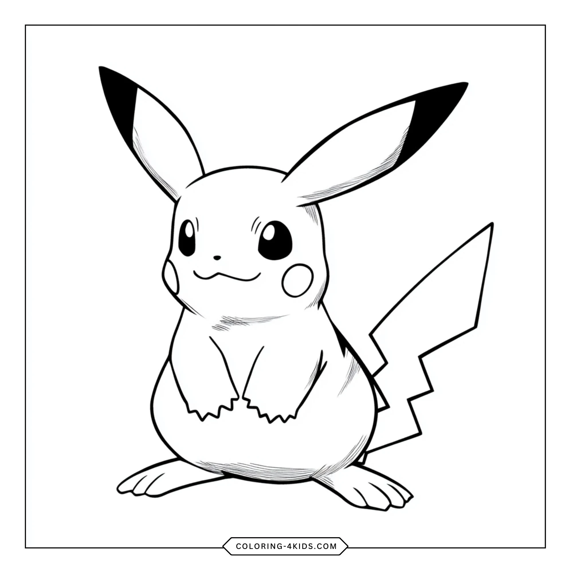 Pikachu Coloring Pages coloring page for kids