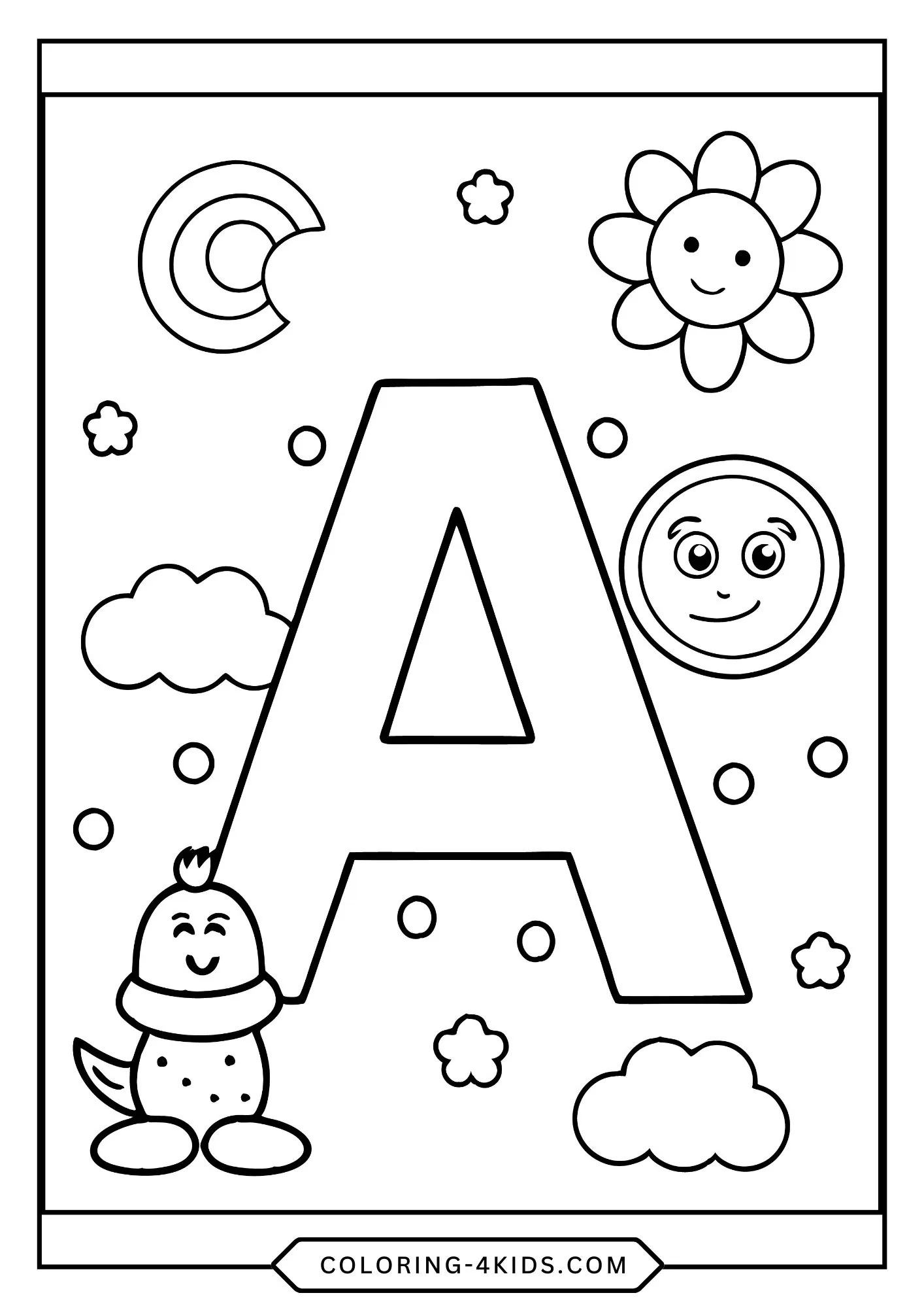 Printable Abc Coloring Pages for kids