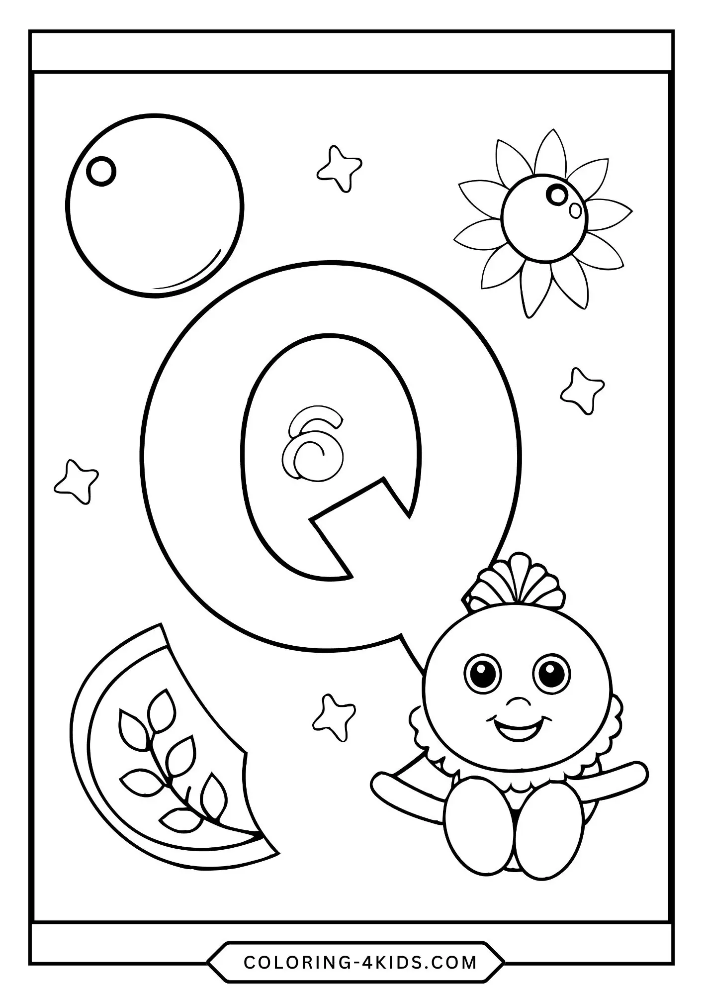 Printable Abc Coloring Pages for kids