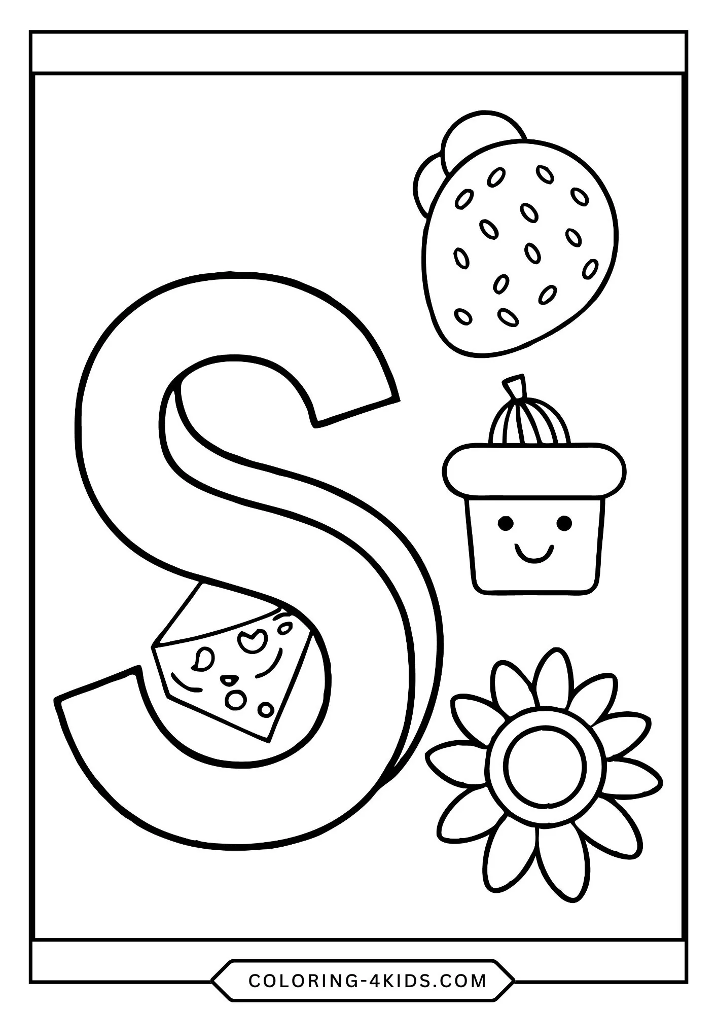 Printable Abc Coloring Pages for kids