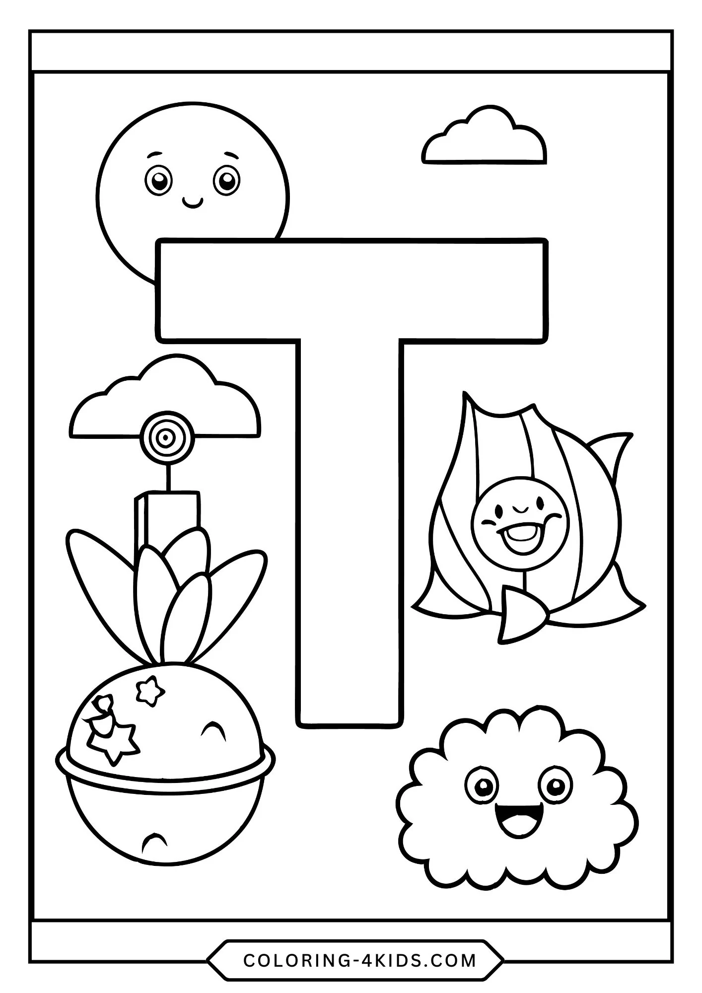 Printable Abc Coloring Pages for kids