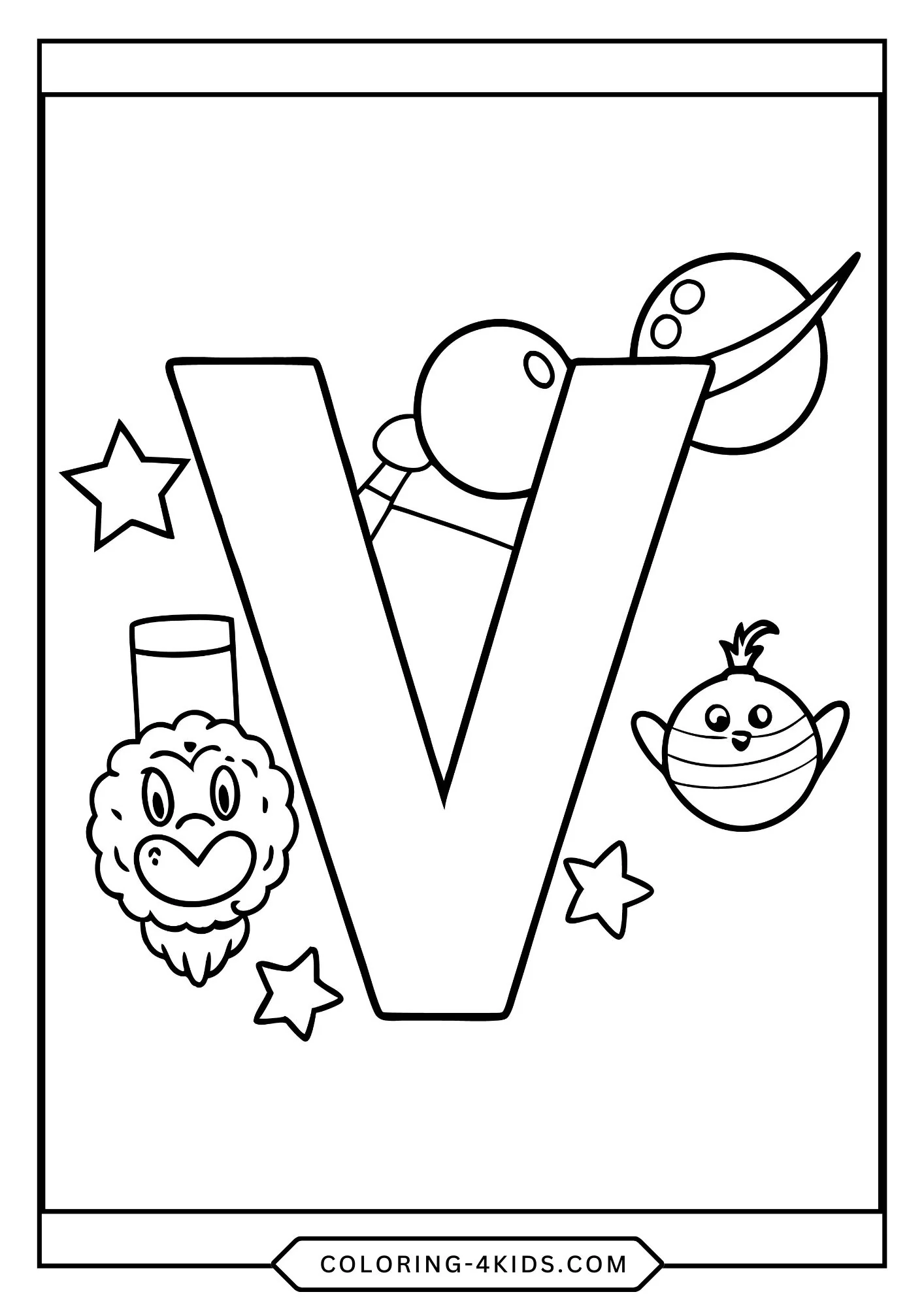 Printable Abc Coloring Pages for kids
