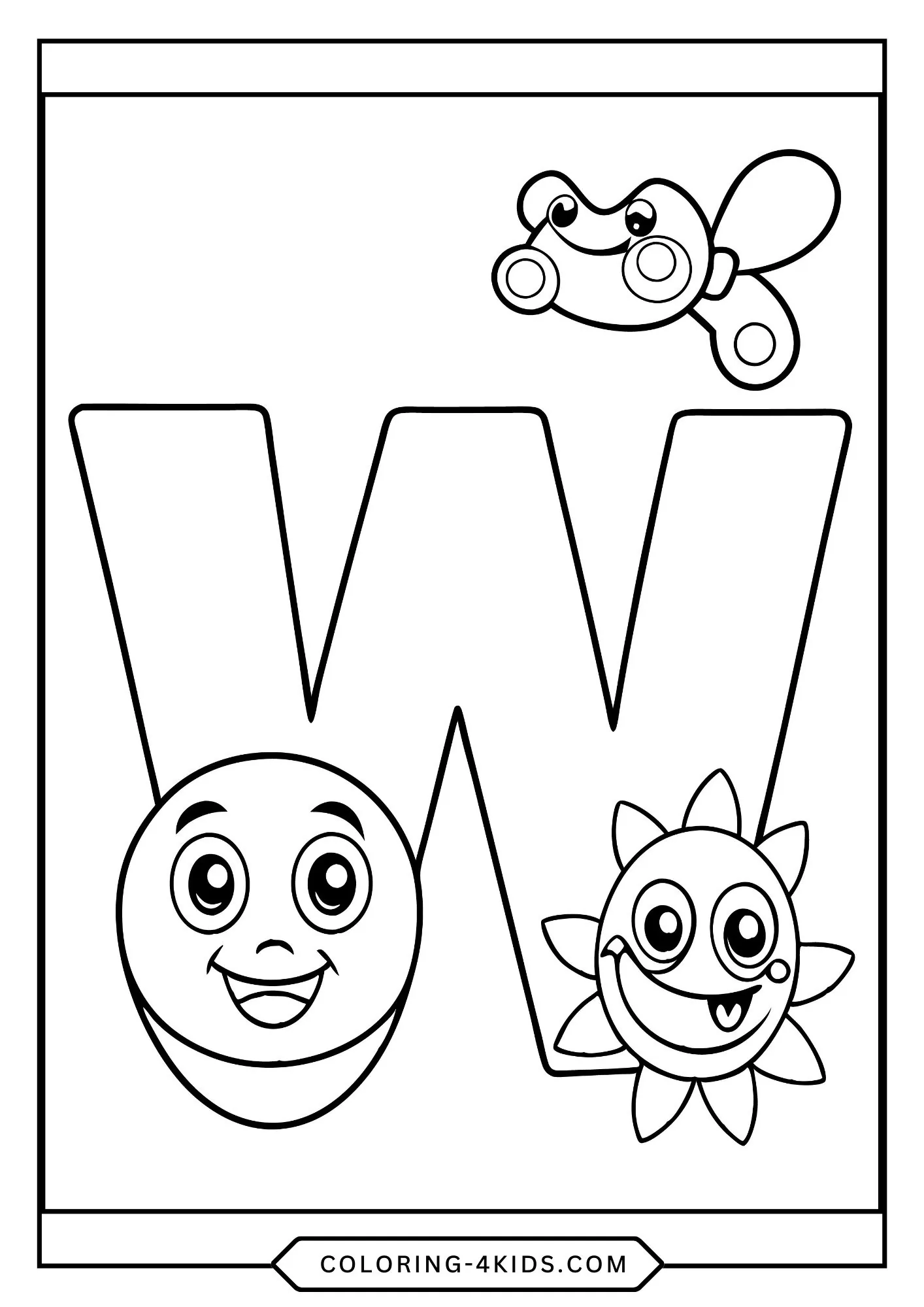 Printable Abc Coloring Pages for kids