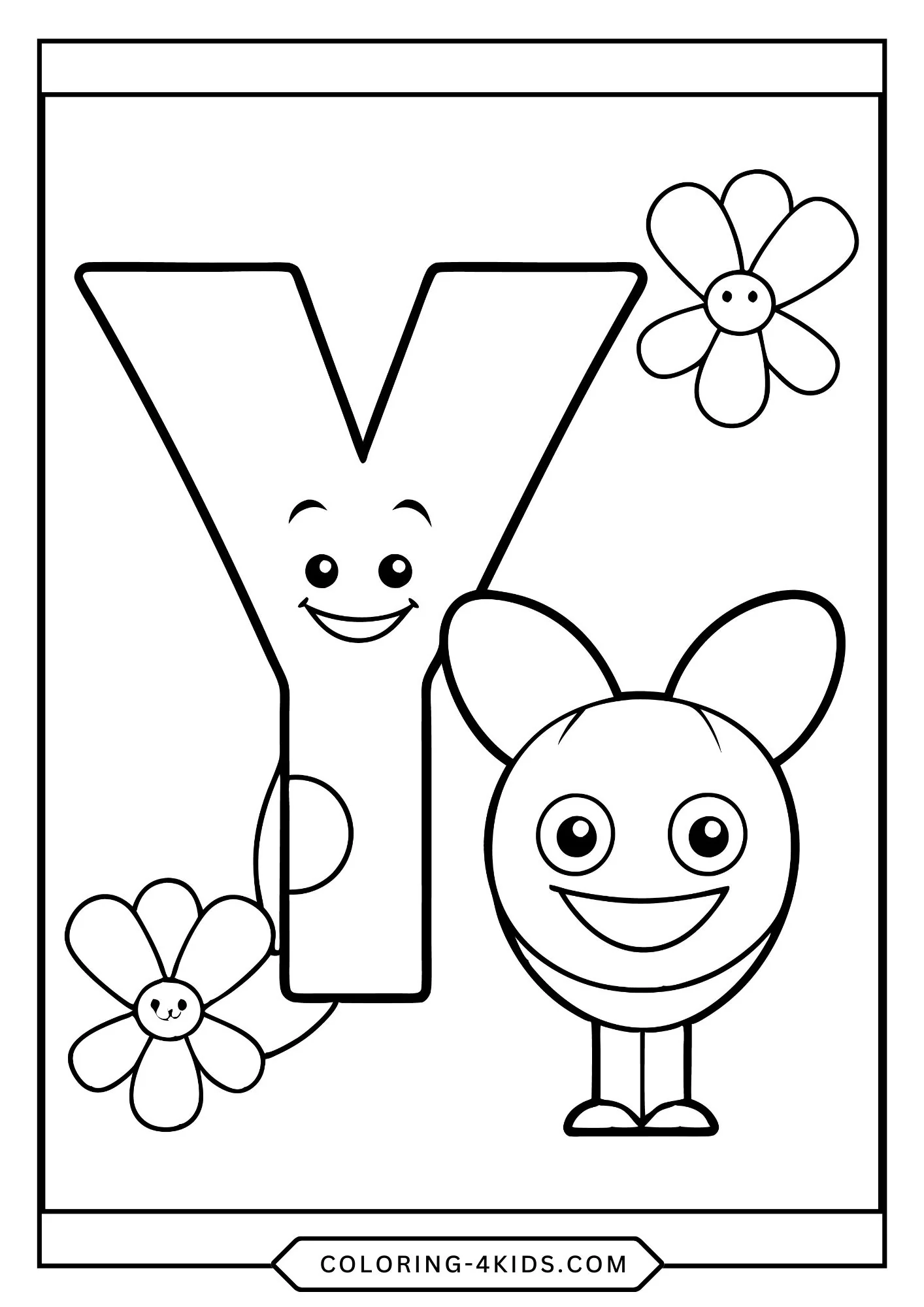 Printable Abc Coloring Pages for kids