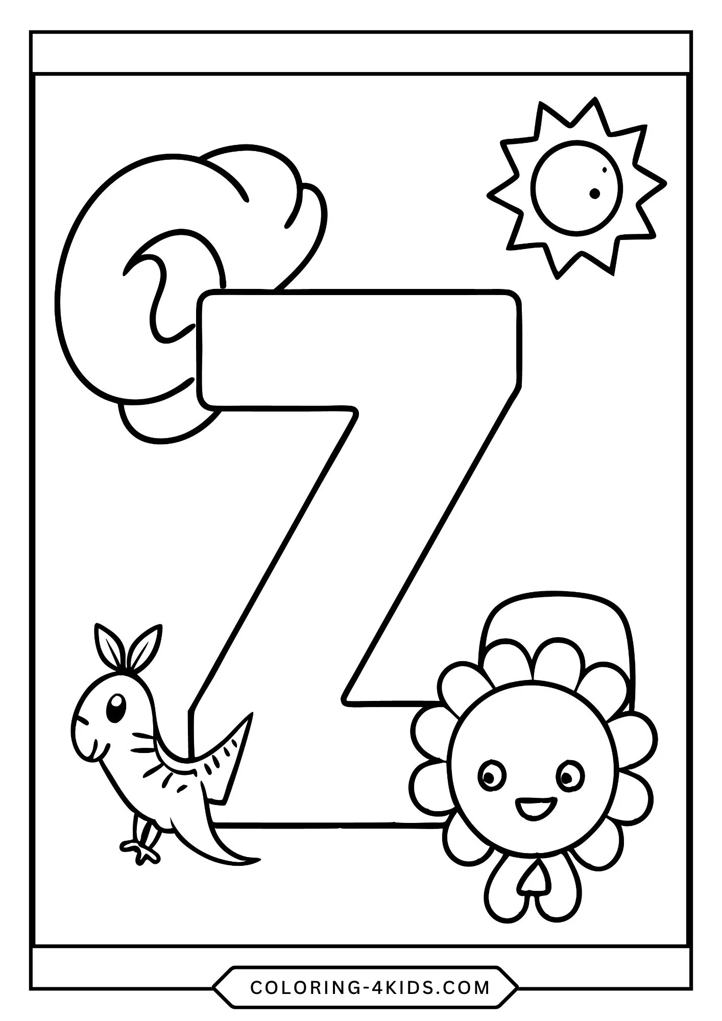 Printable Abc Coloring Pages for kids