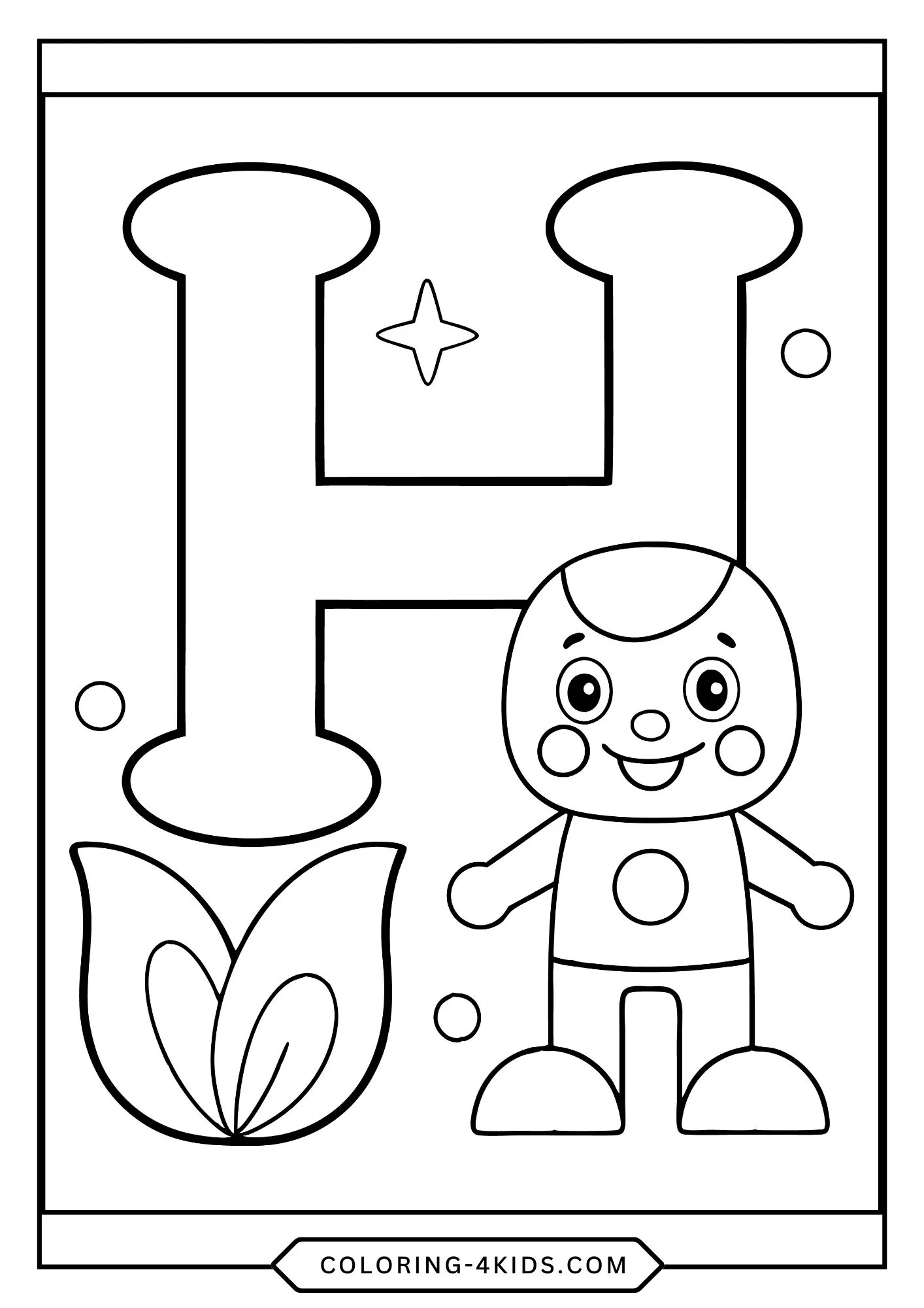 Printable Abc Coloring Pages for kids