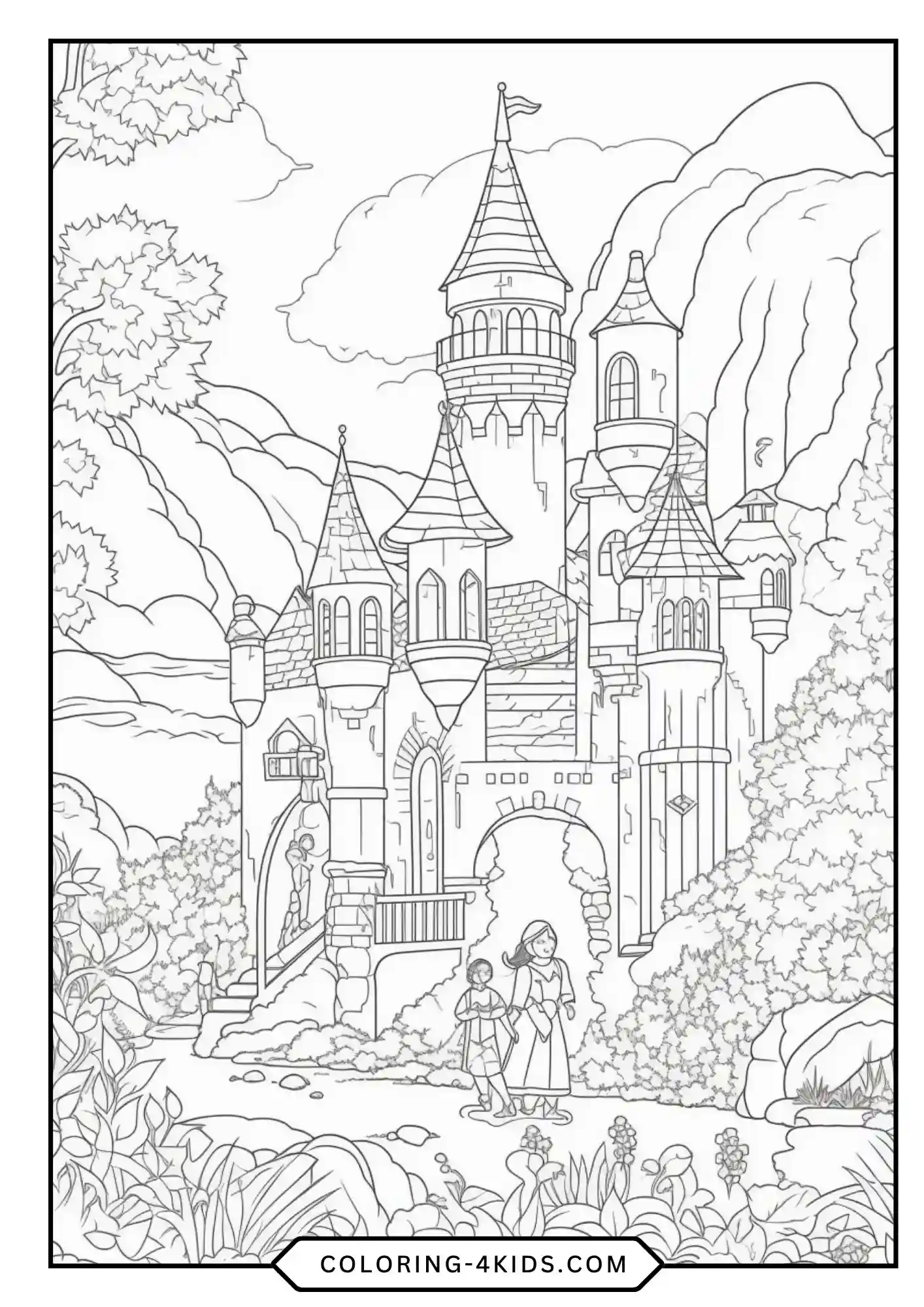 Rapunzel Coloring Pages coloring page for kids