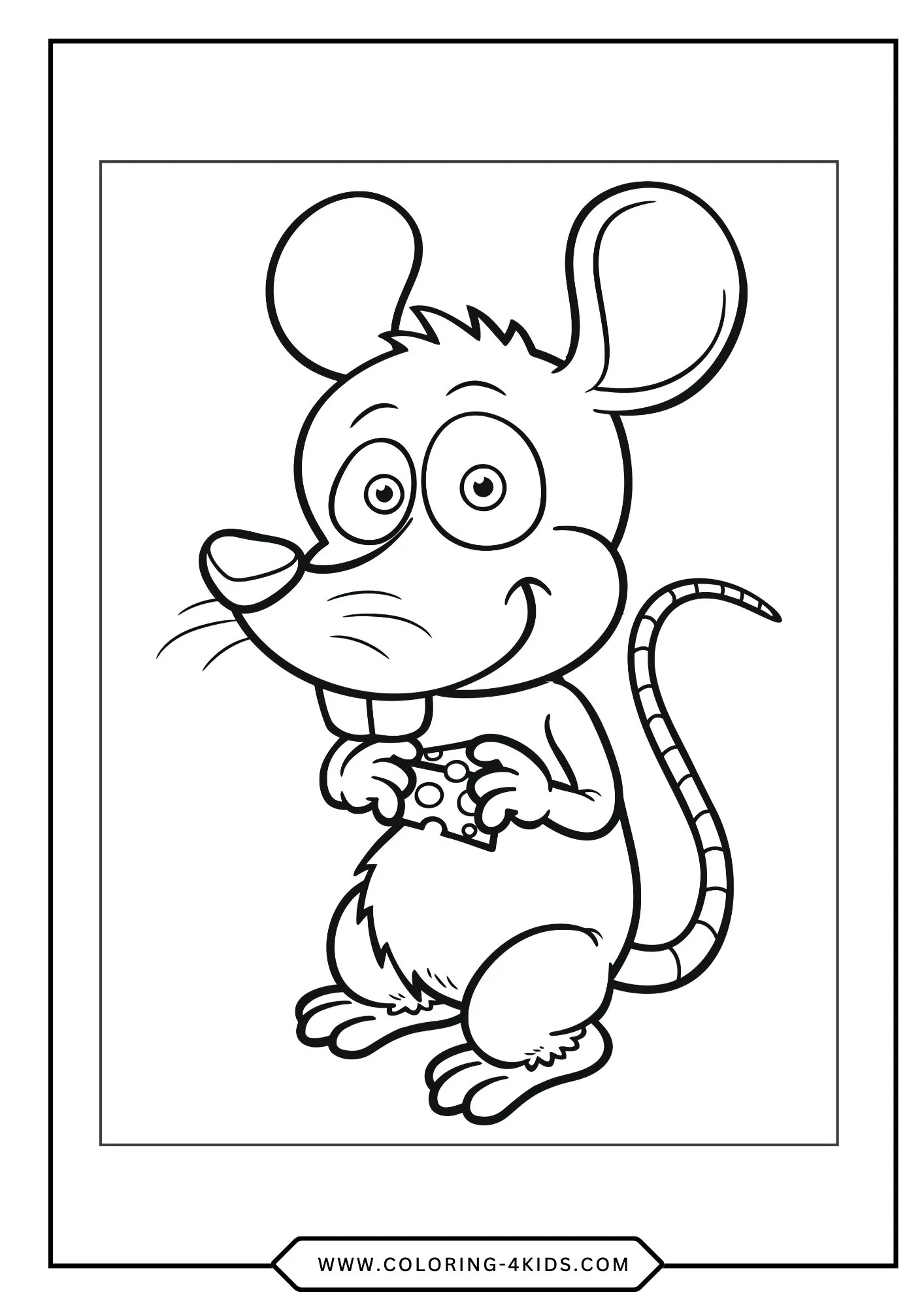 Free Rat Coloring Pages coloring page for kids