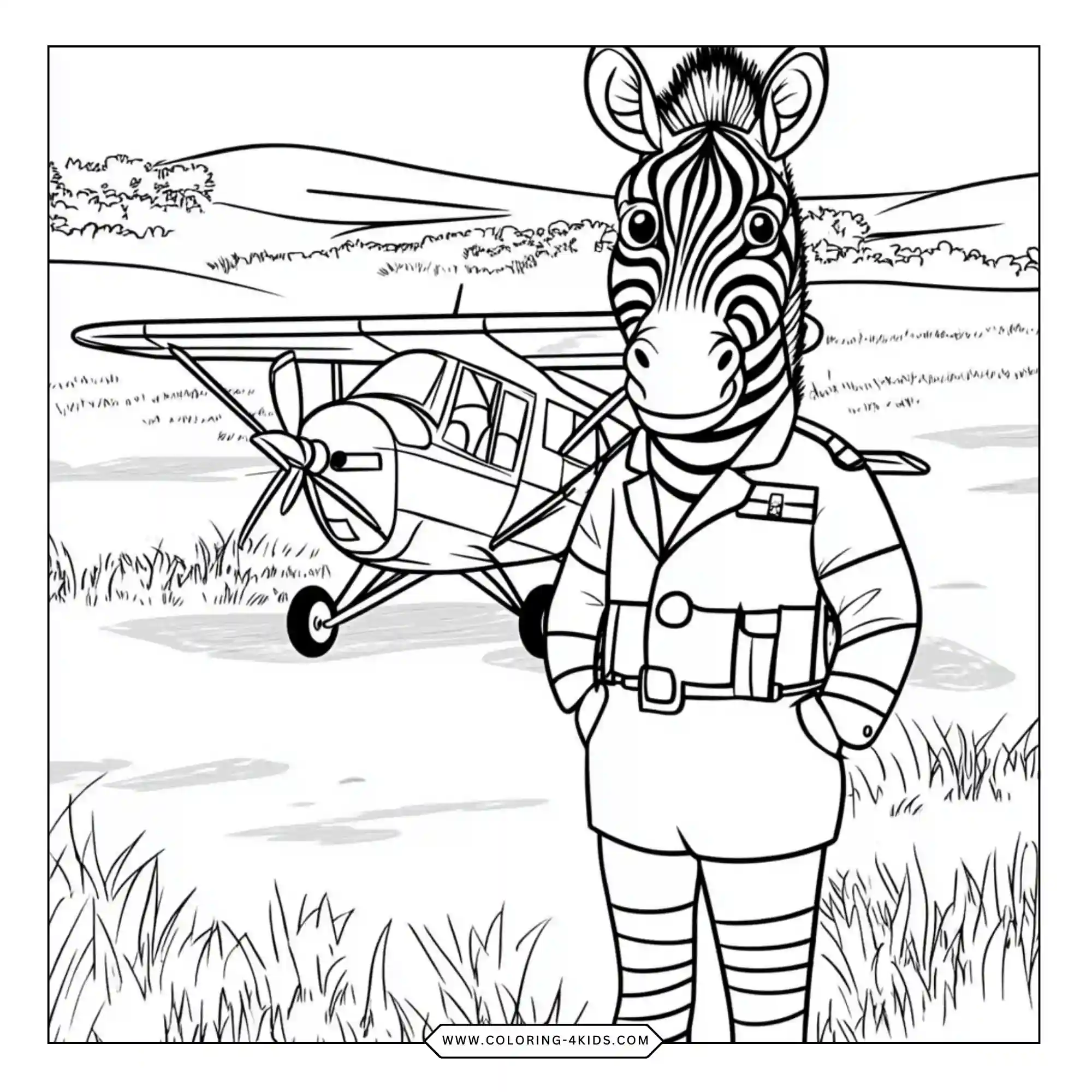 Safari And Safari Animals Coloring Pages coloring page for kids