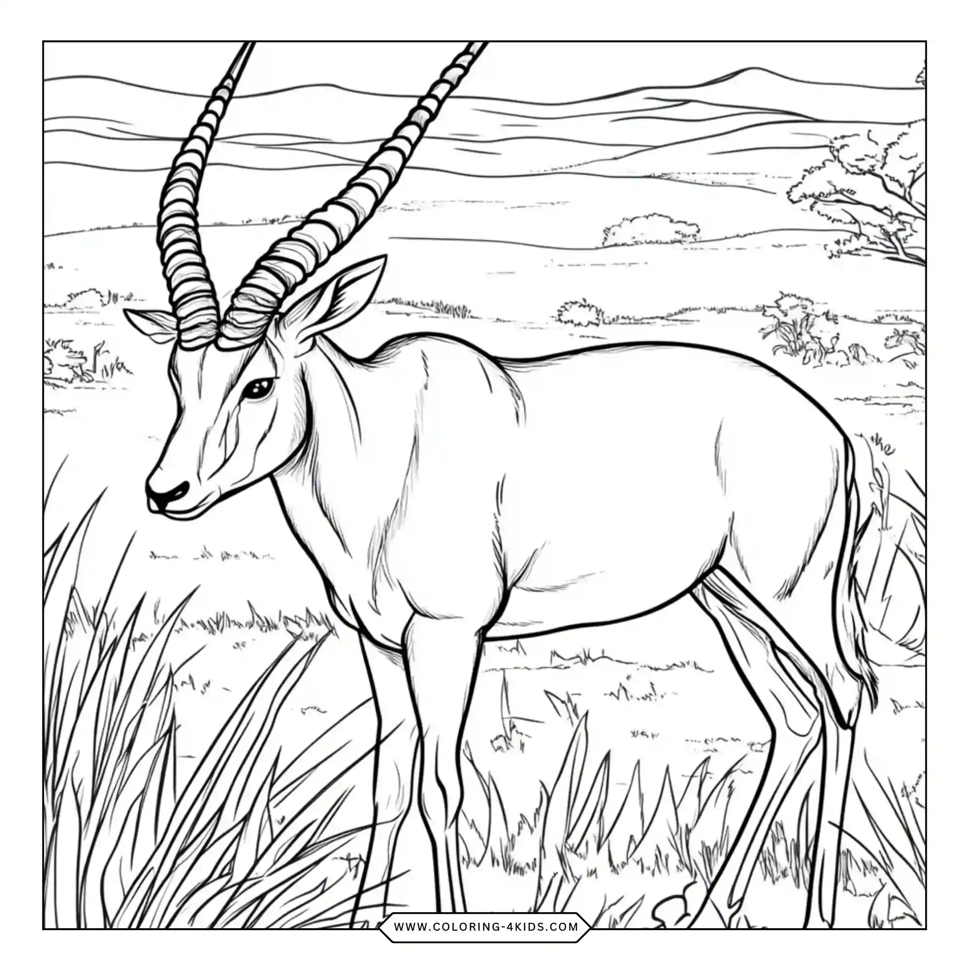 Free Safari And Safari Animals Coloring Pages coloring page for kids