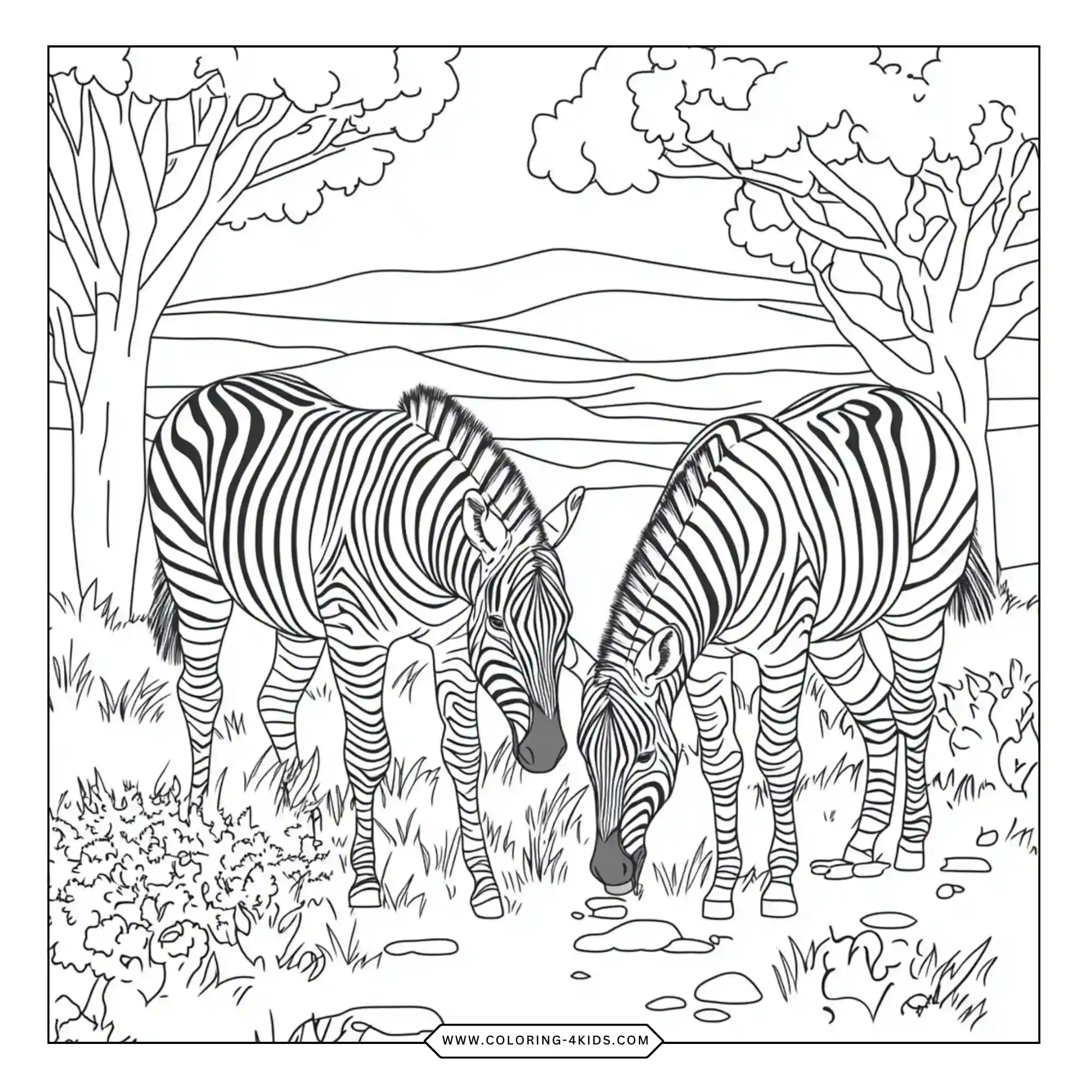 Safari And Safari Animals Coloring Pages coloring page for kids