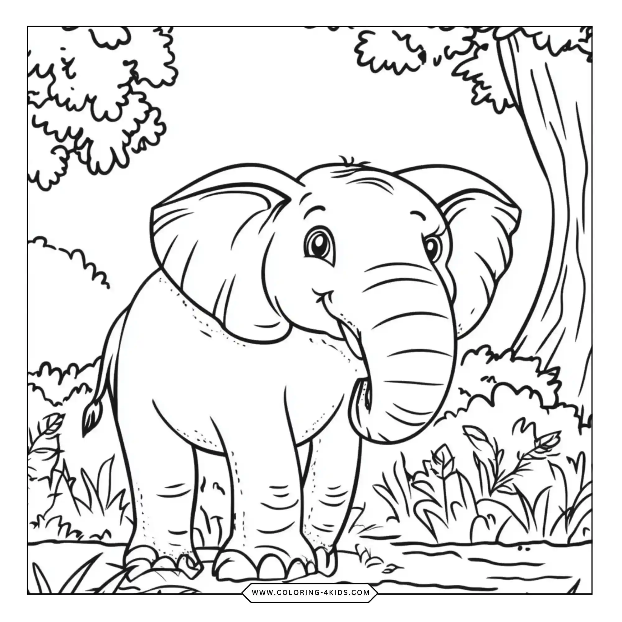 Free Safari And Safari Animals Coloring Pages coloring page for kids