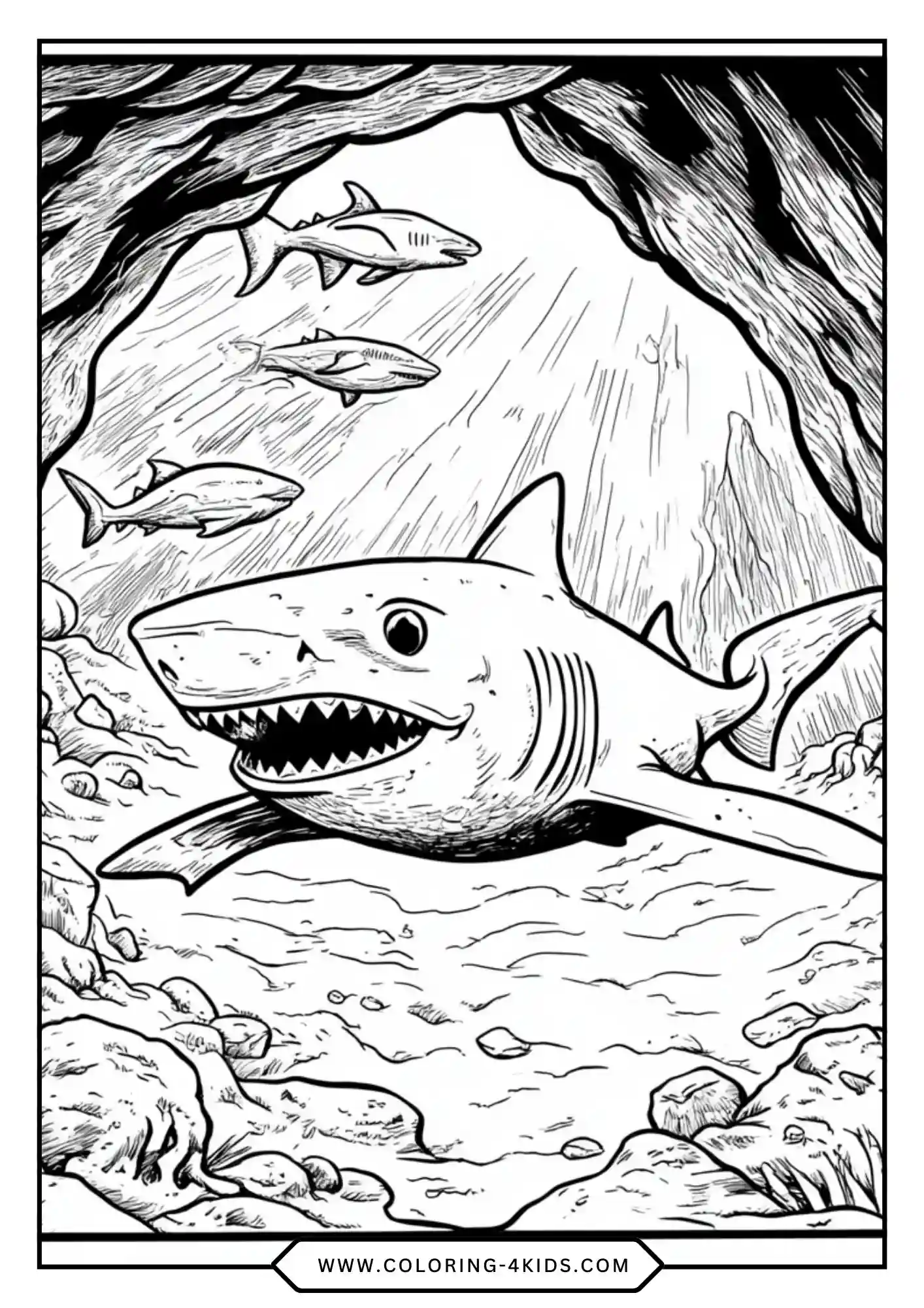 Shark Coloring Pages coloring page for kids