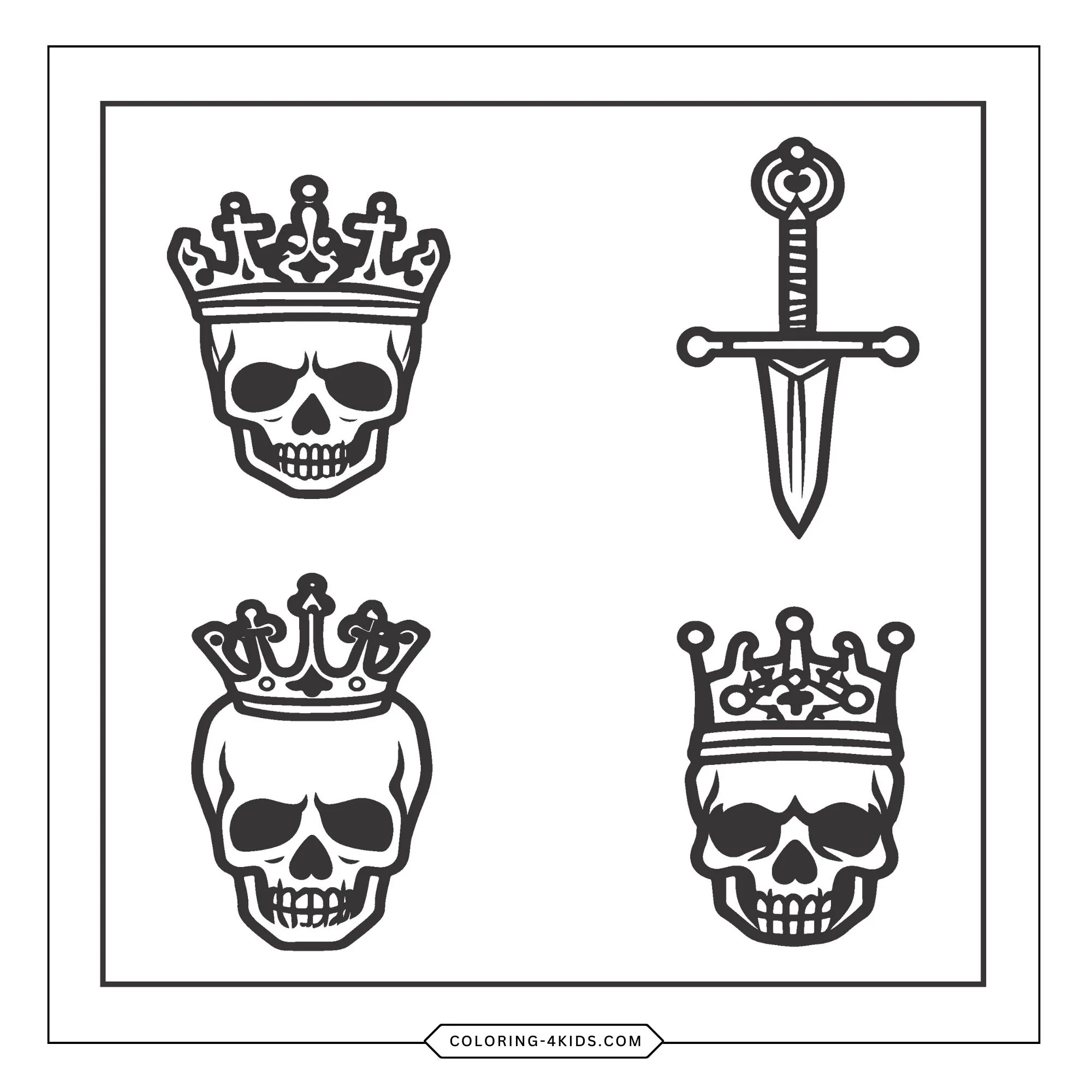 Skull Coloring Pages For Girls coloring page for kids