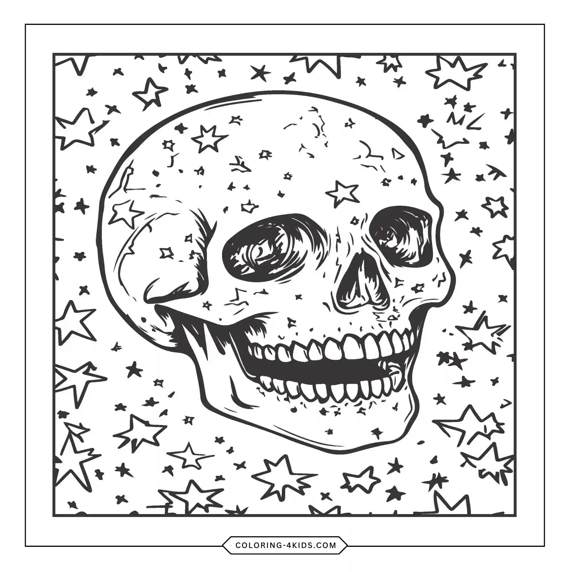 Printable Skull Coloring Pages For Girls coloring page for kids