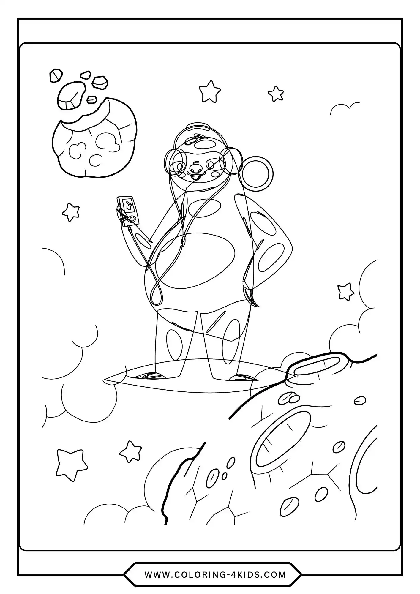 Free Sloth Coloring Pages coloring page for kids