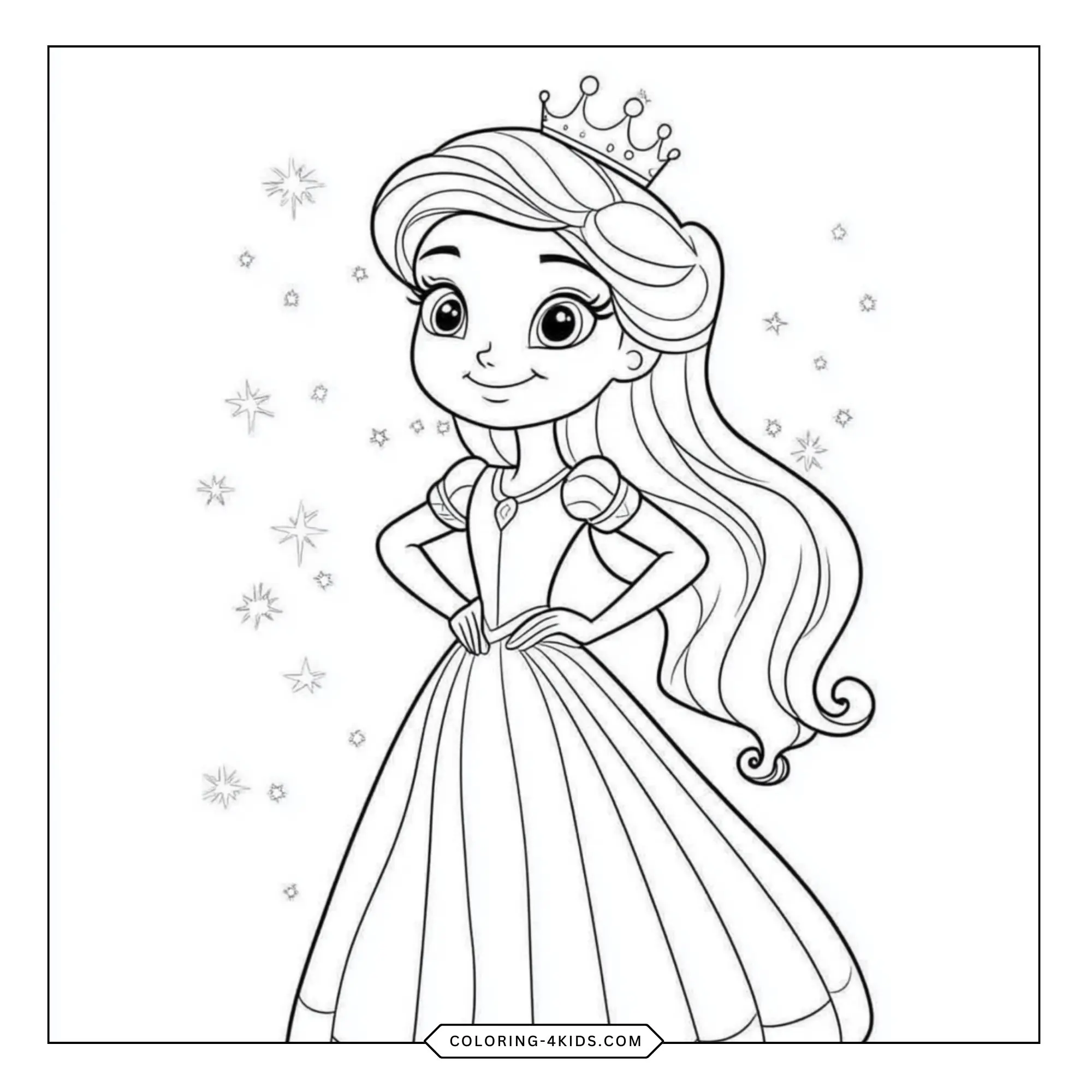 Sofia The First Coloring Pages coloring page for kids