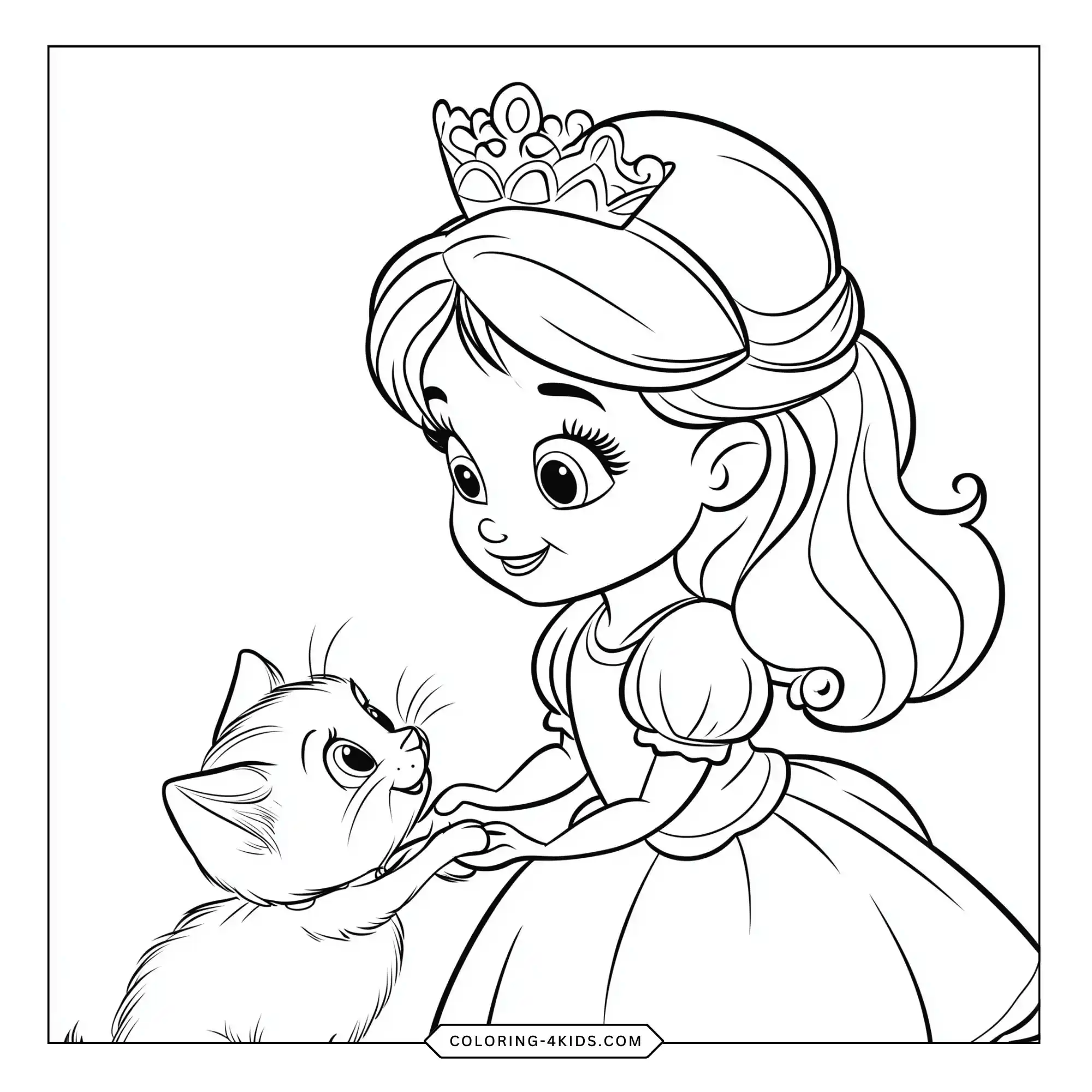 Printable Sofia The First Coloring Pages coloring page for kids