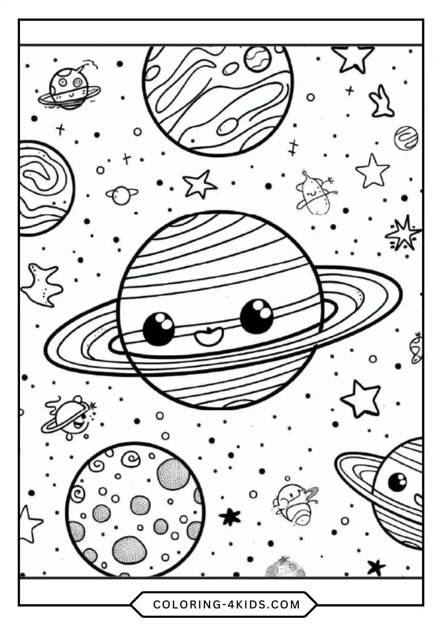 Solar System Coloring Pages coloring page for kids