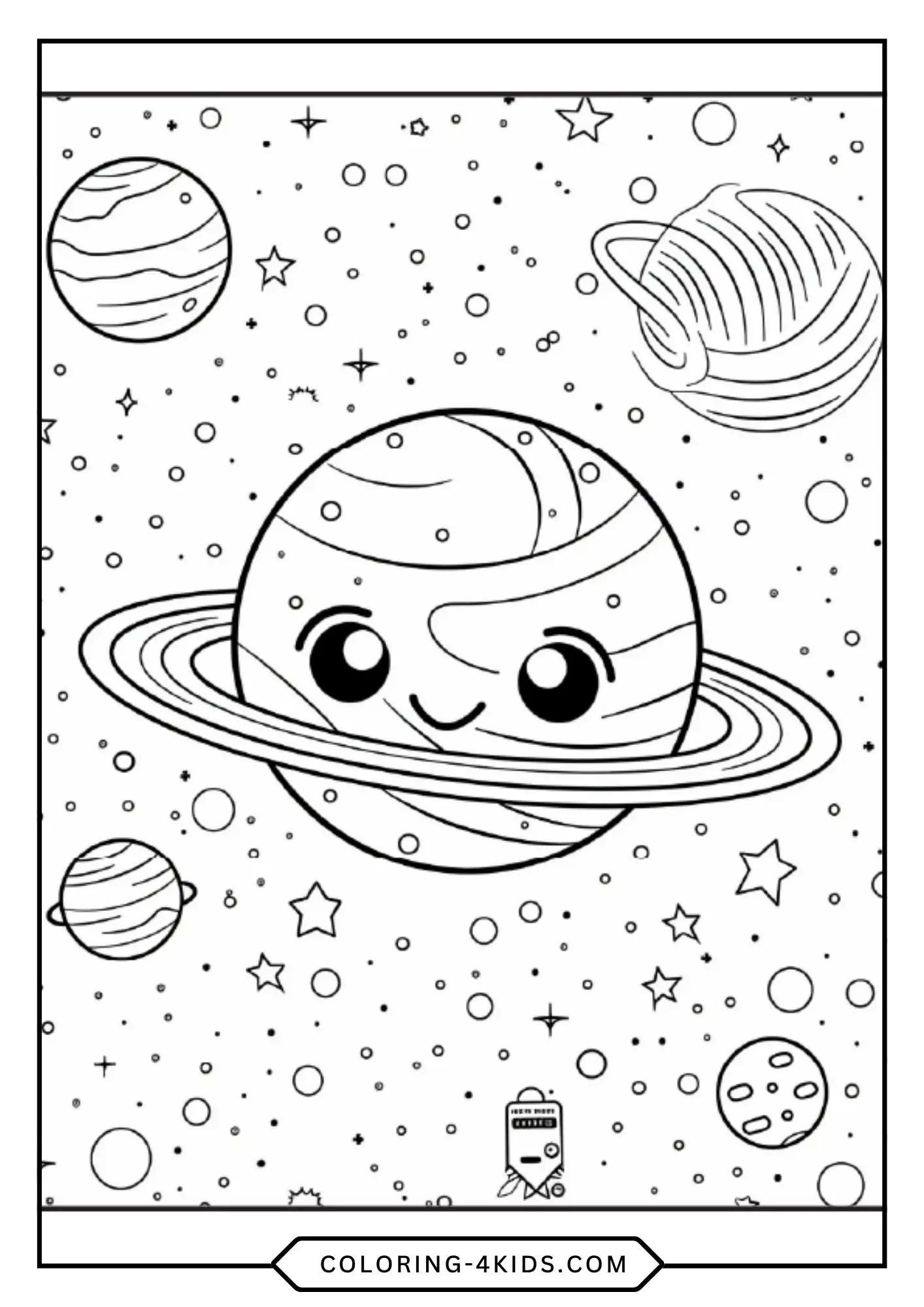 Solar System Coloring Pages coloring page for kids
