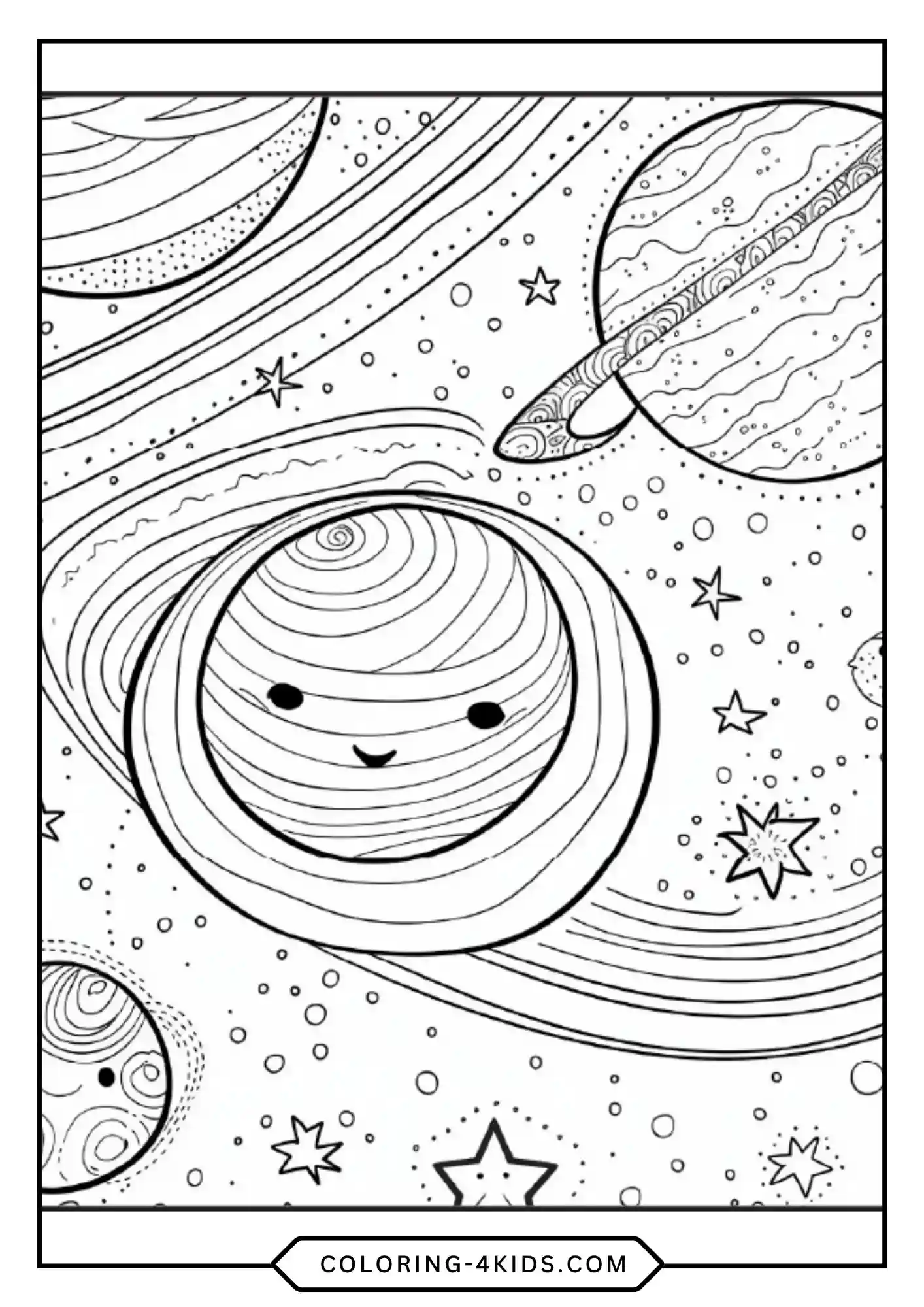 Printable Solar System Coloring Pages coloring page for kids