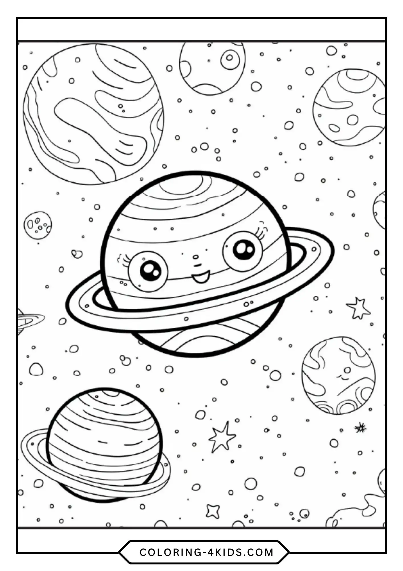 Printable Solar System Coloring Pages coloring page for kids