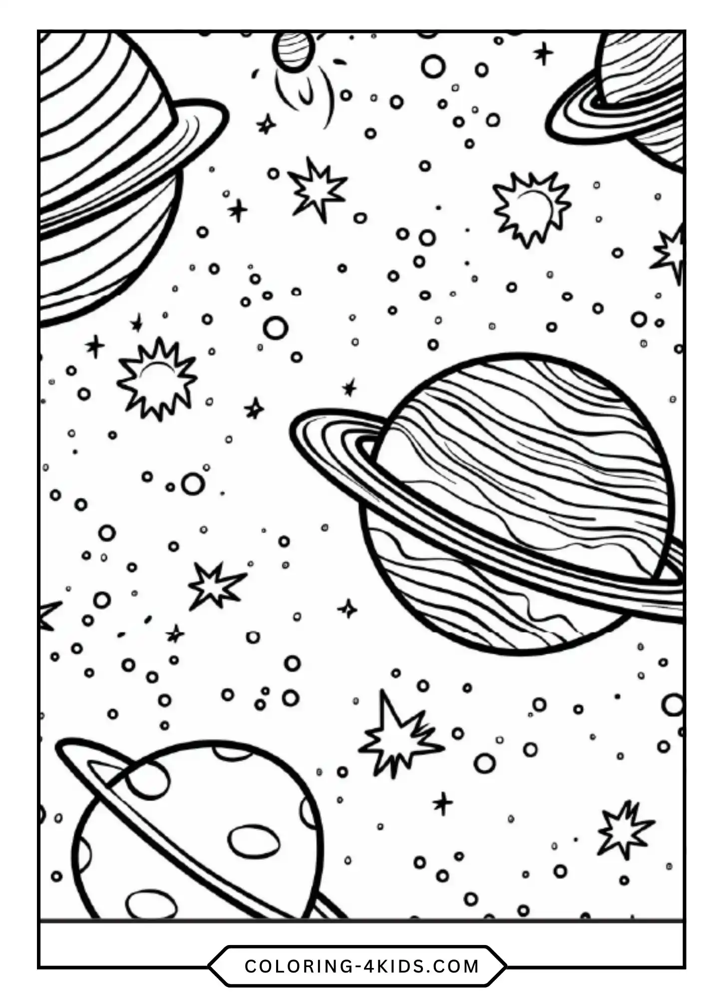 Printable Solar System Coloring Pages coloring page for kids