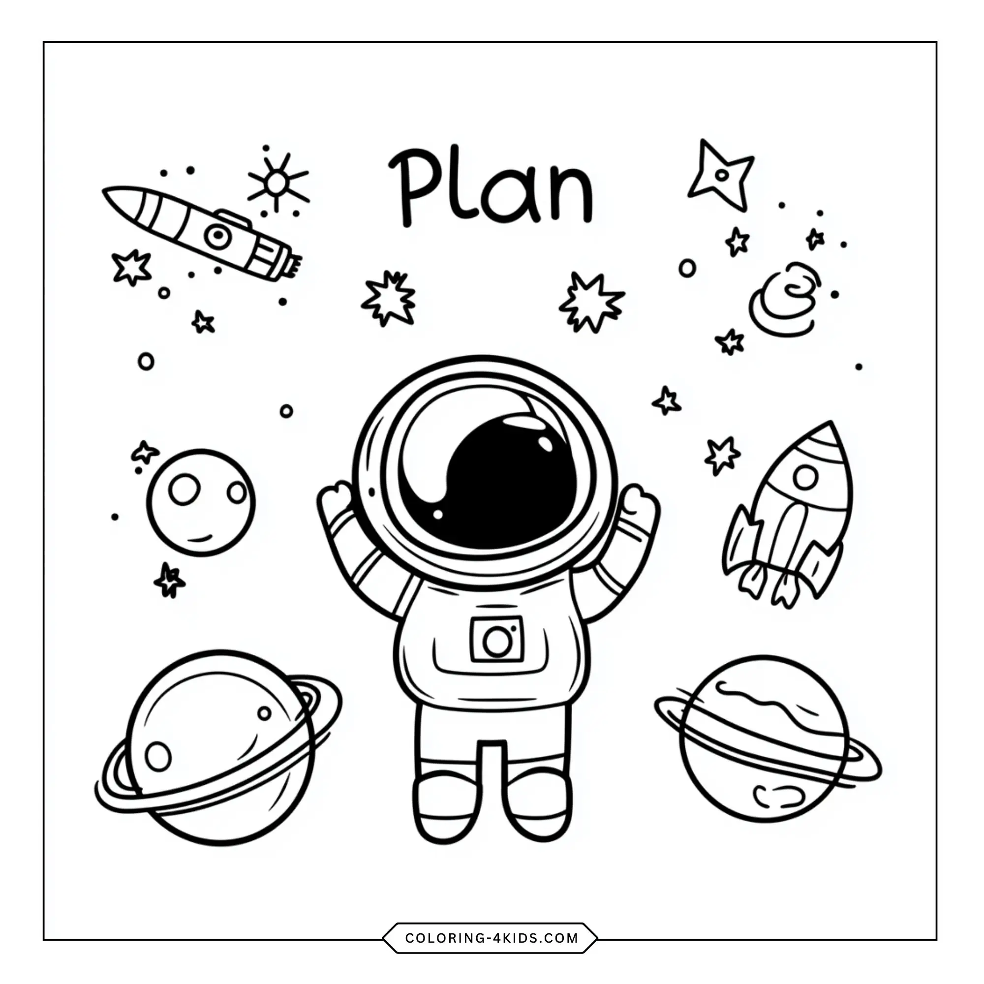 Free Space Coloring Pages coloring page for kids