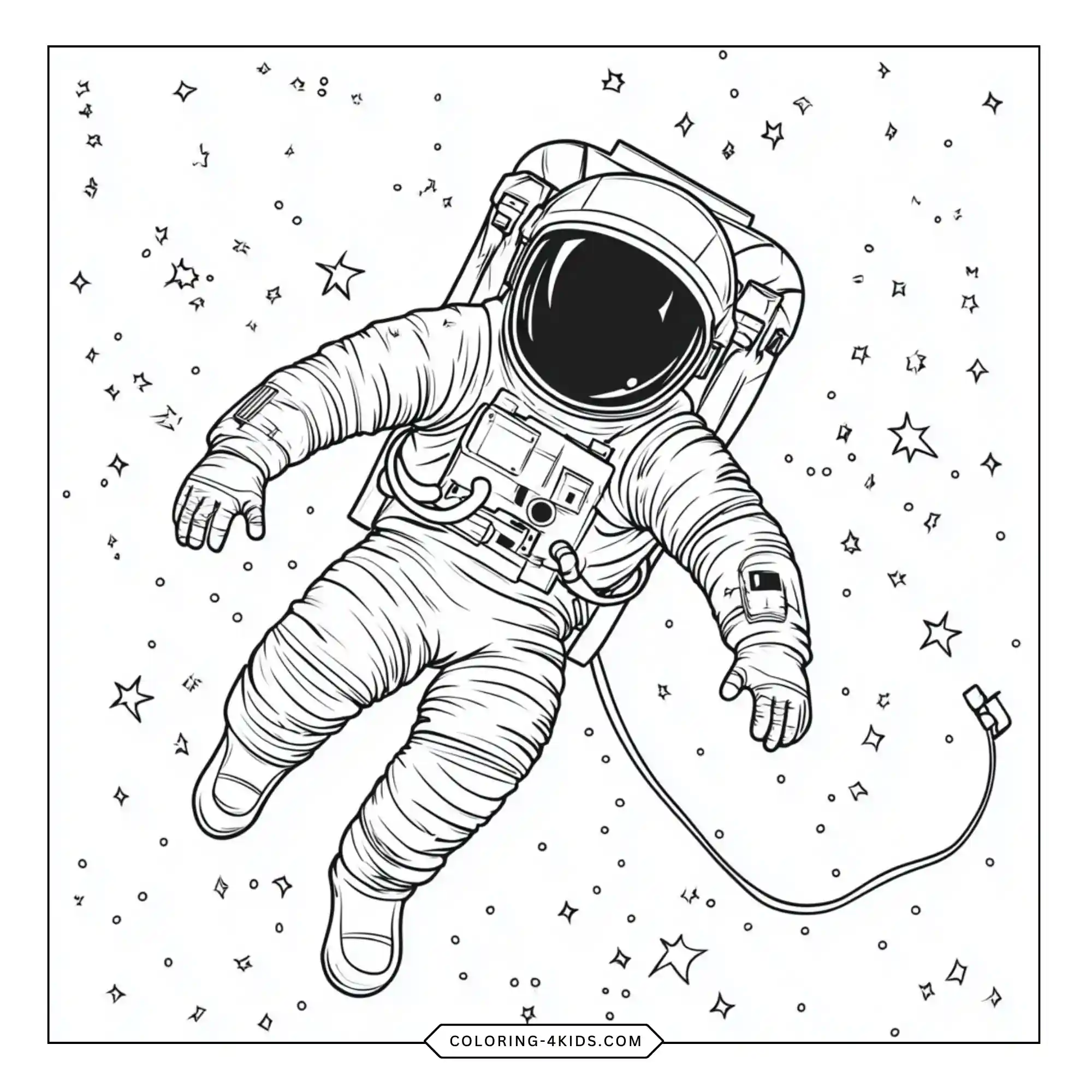 Space Coloring Pages coloring page for kids