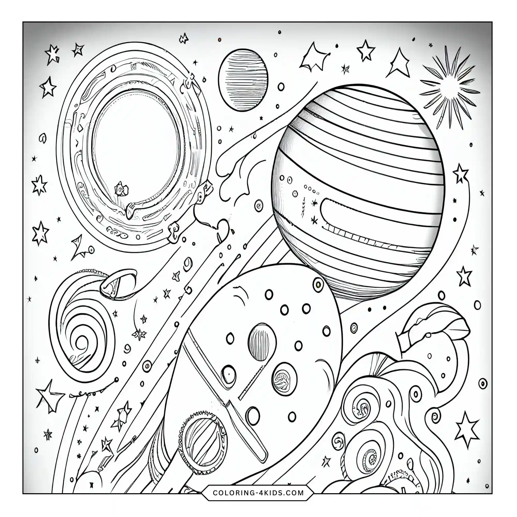 Free Spaceship Coloring Pages coloring page for kids