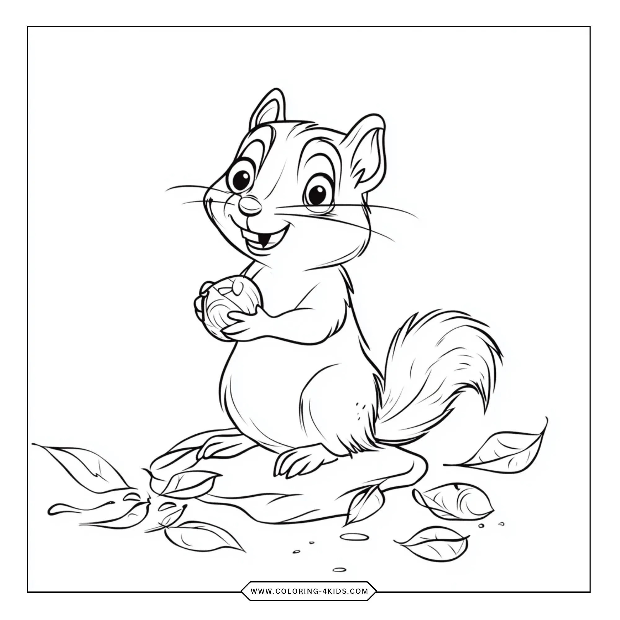 Squirrel Coloring Pages coloring page for kids
