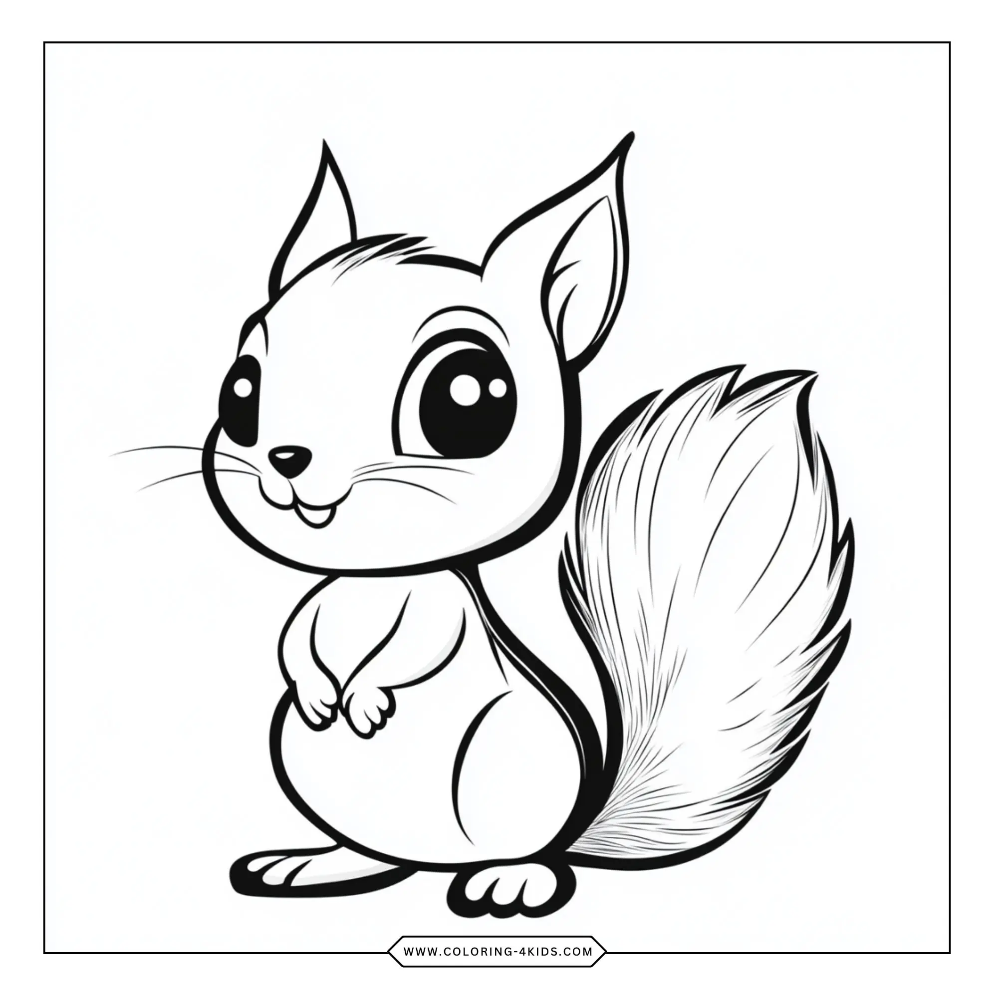 Squirrel Coloring Pages coloring page for kids
