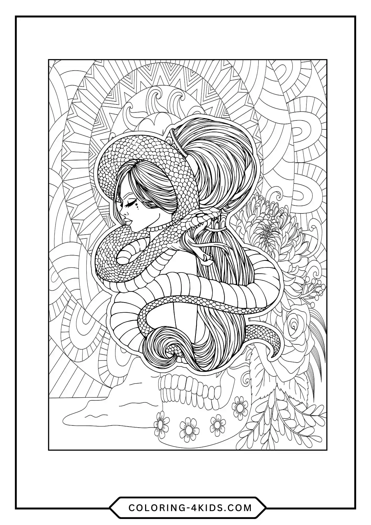 Free Teens Halloween Coloring Pages coloring page for kids
