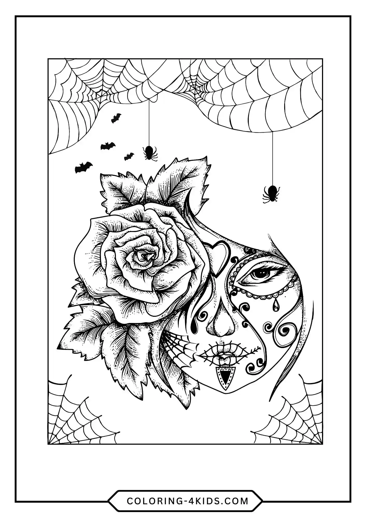 Teens Halloween Coloring Pages coloring page for kids