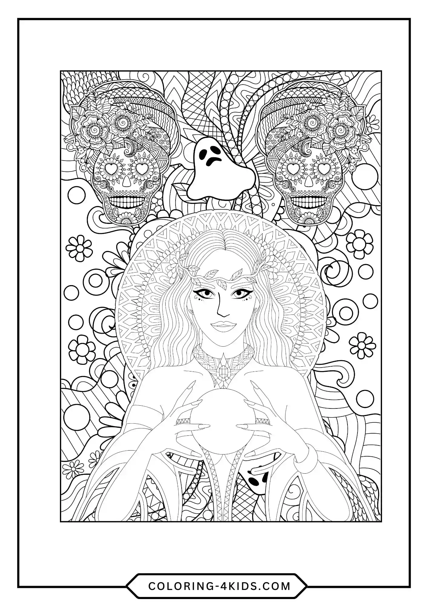 Teens Halloween Coloring Pages coloring page for kids