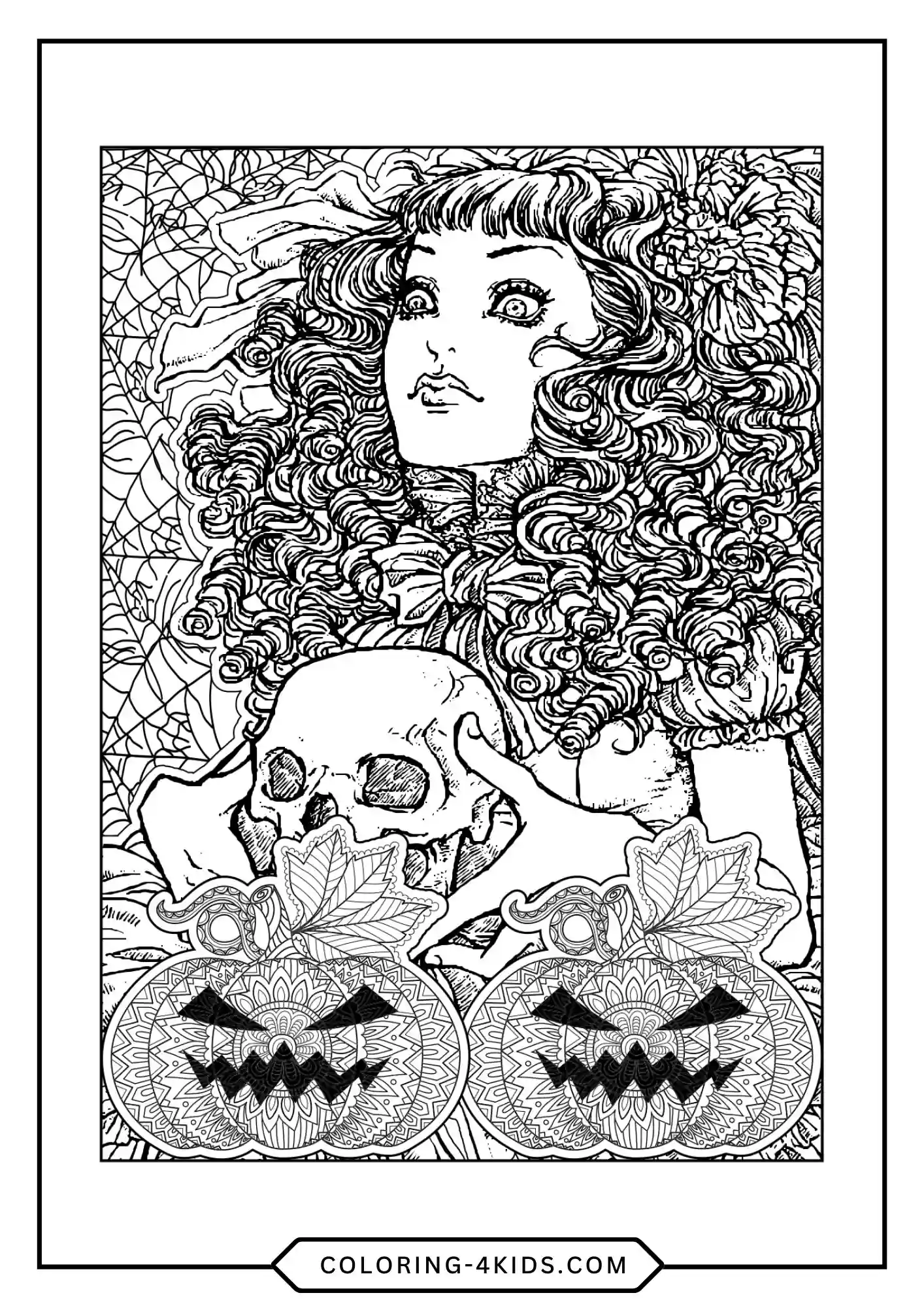 Teens Halloween Coloring Pages coloring page for kids